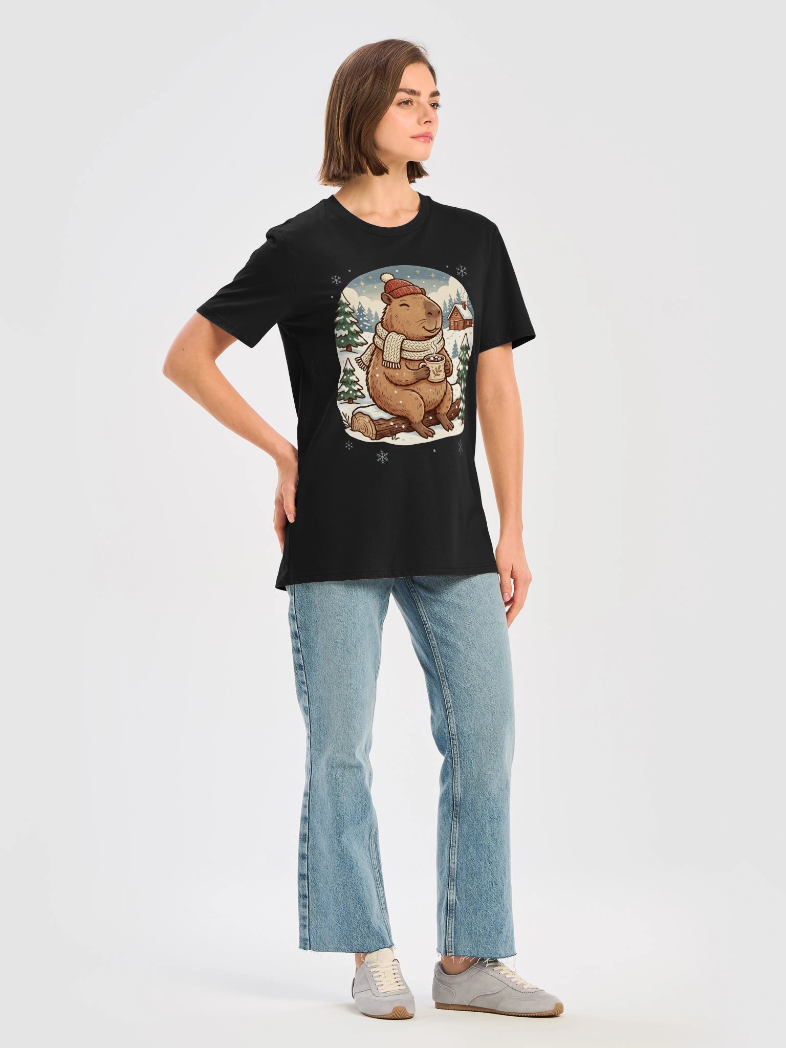 Cute Christmas Bear T-Shirt | Cozy Winter Holiday Graphic Tee | Unisex Forest Animal Gift product image (73)
