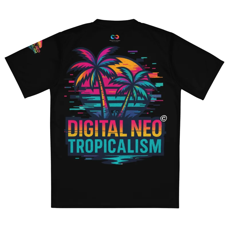 LIMITED EDITION - CNX Core All-over print Unisex Tee — Digital Neo Tropicalism 002 product image (2)