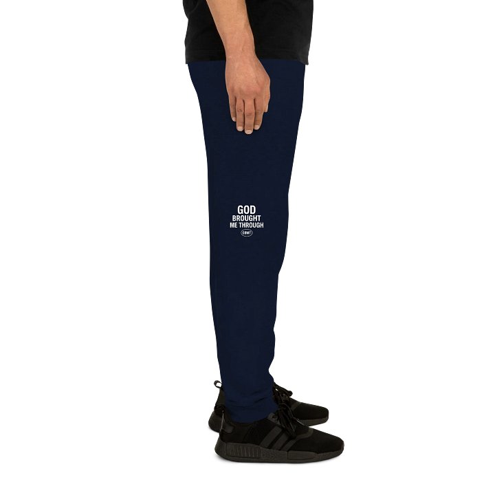 GOd Brought Me Through Joggers – Navy Blue (GBMT ) Logo Edition product image (2)