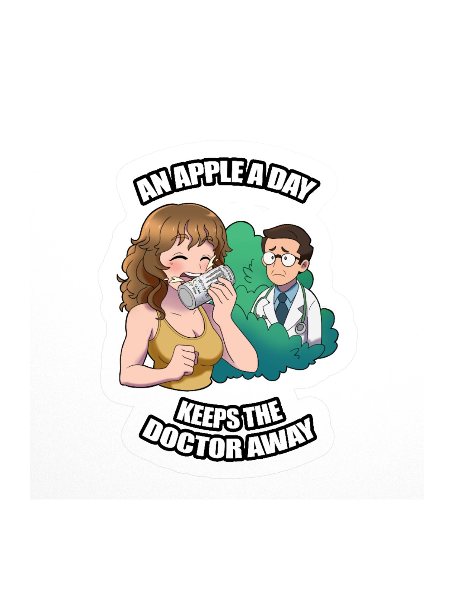 An Apple A Day Sticker product image (1)