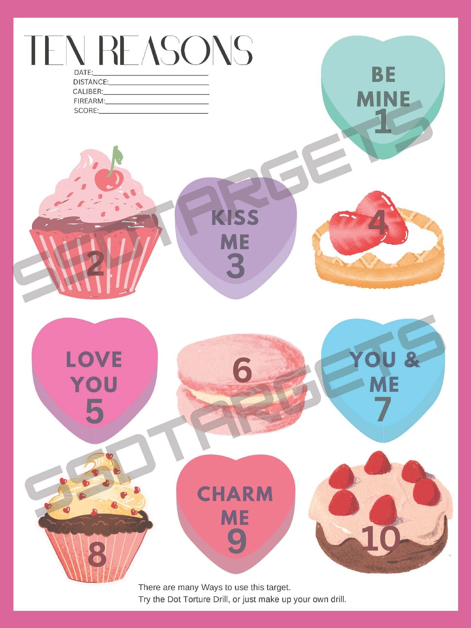 Valentine Target Bundle (Printable Download) product image (7)