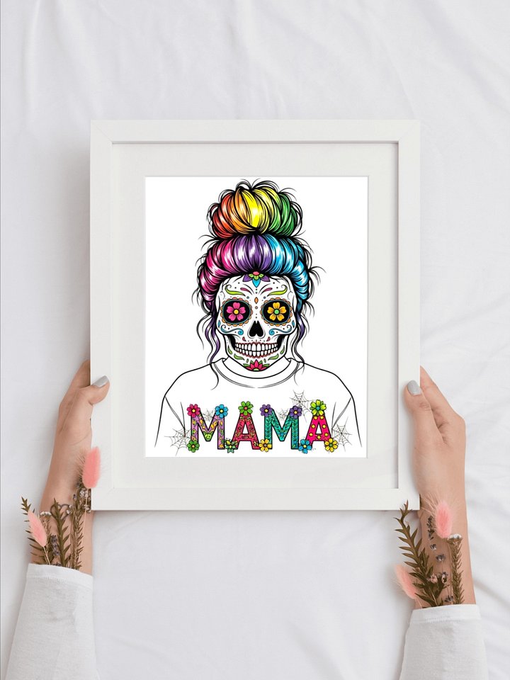 Vibrant Mama Sugar Skull Digital Download product image (1)