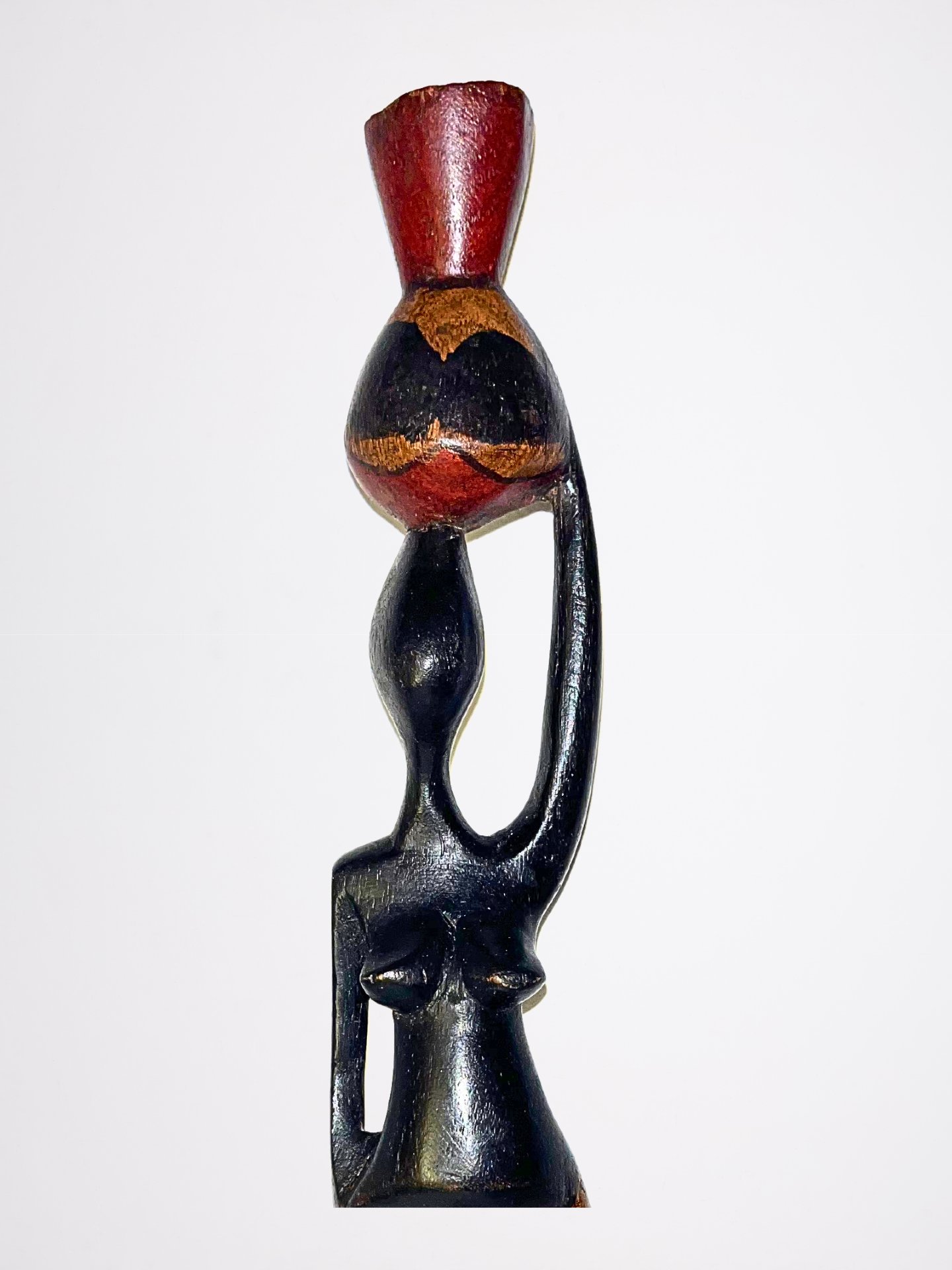 Handcarved Wooden African Woman Sculpture product image (4)