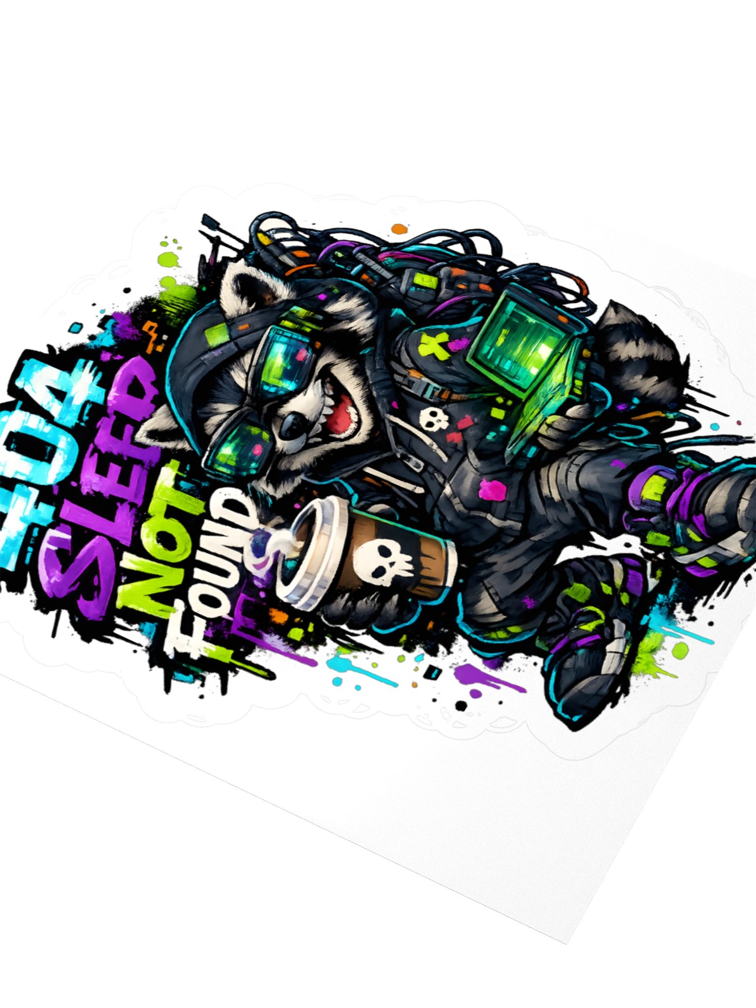 404 SLEEP NOT FOUND STICKER product image (7)