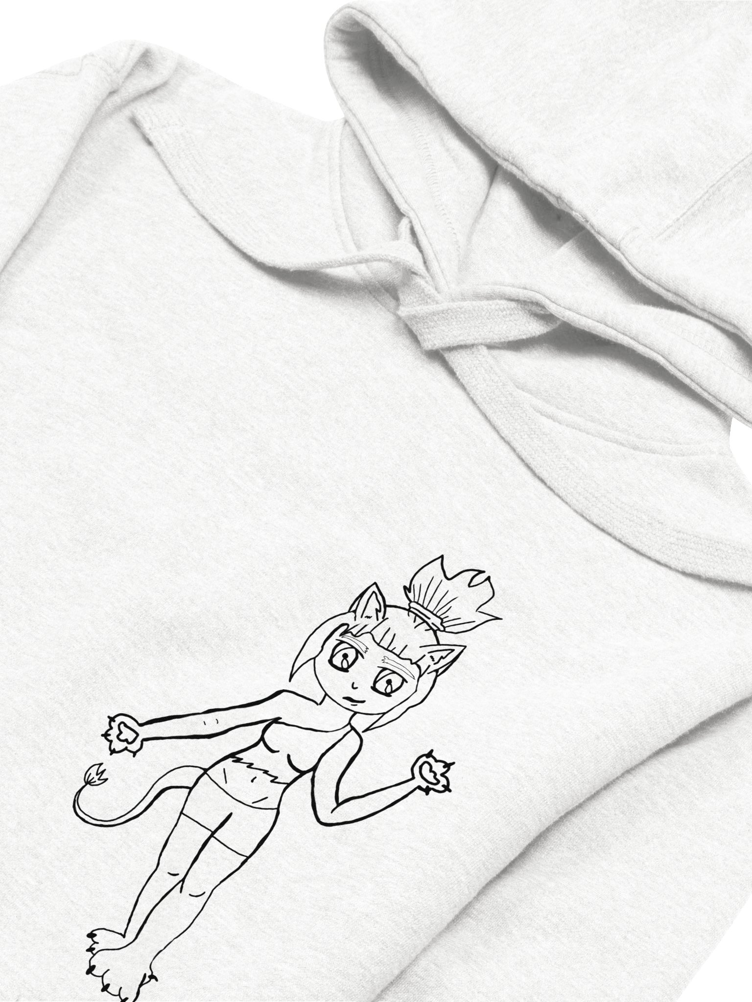Lara Catpaw lineart hoodie product image (3)