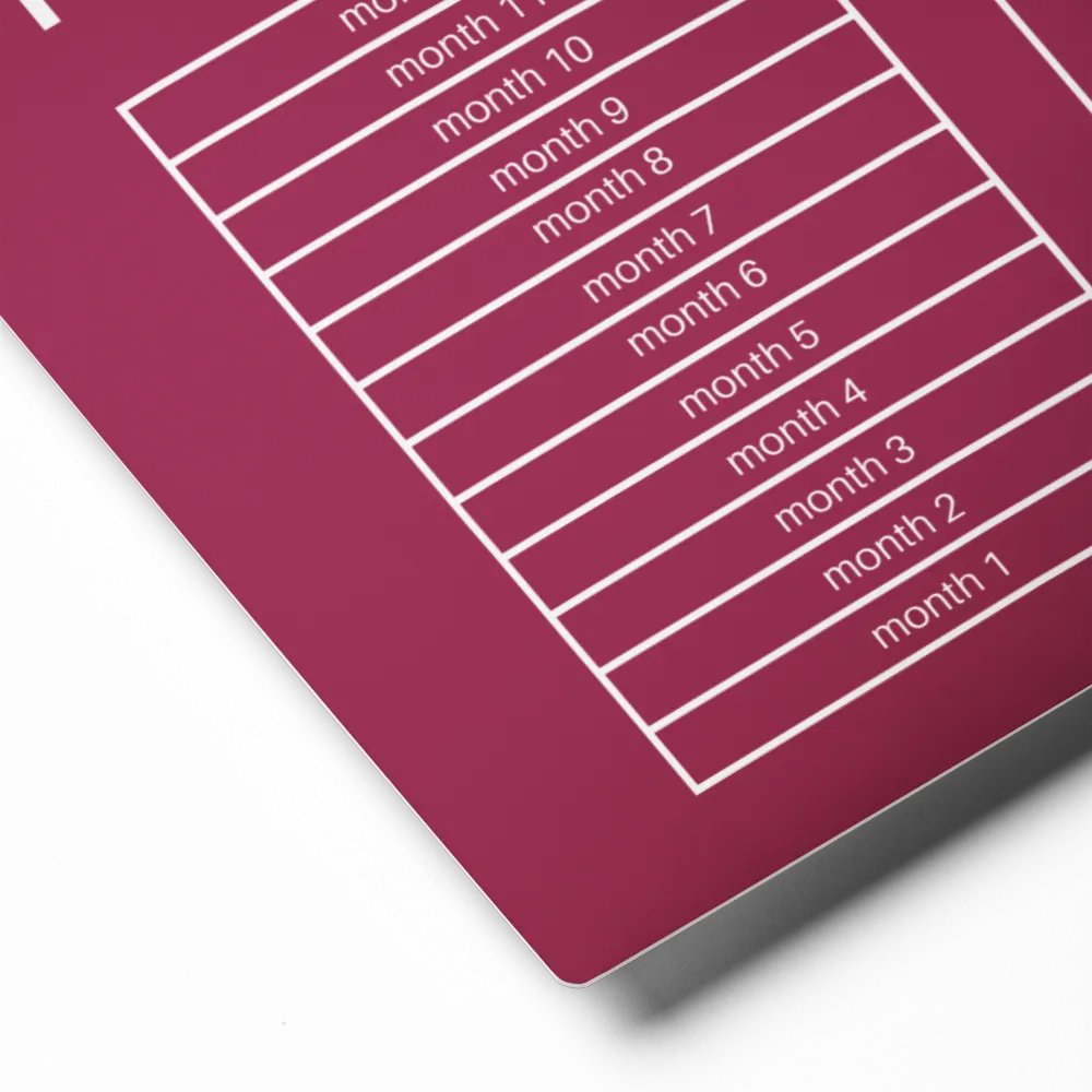 ANNUAL RENT TRACKER (white design 5) product image (2)