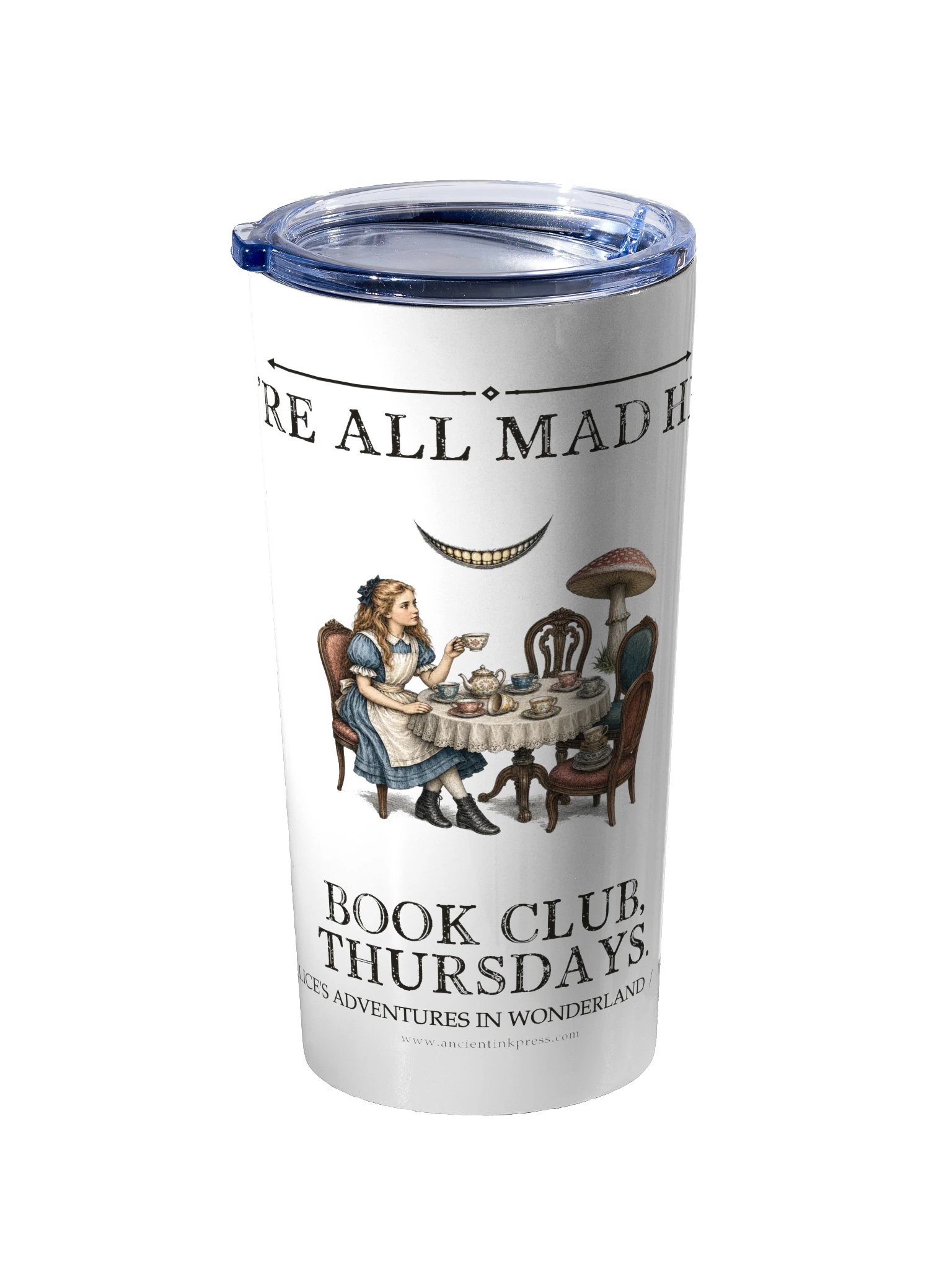 We Re All Mad Here Book Club -- Alices Adventures in Wonderland 20oz Tumbler product image (2)