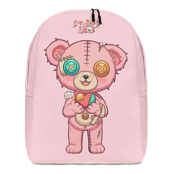 Anxiety Bear Heart Backpack product image (1)