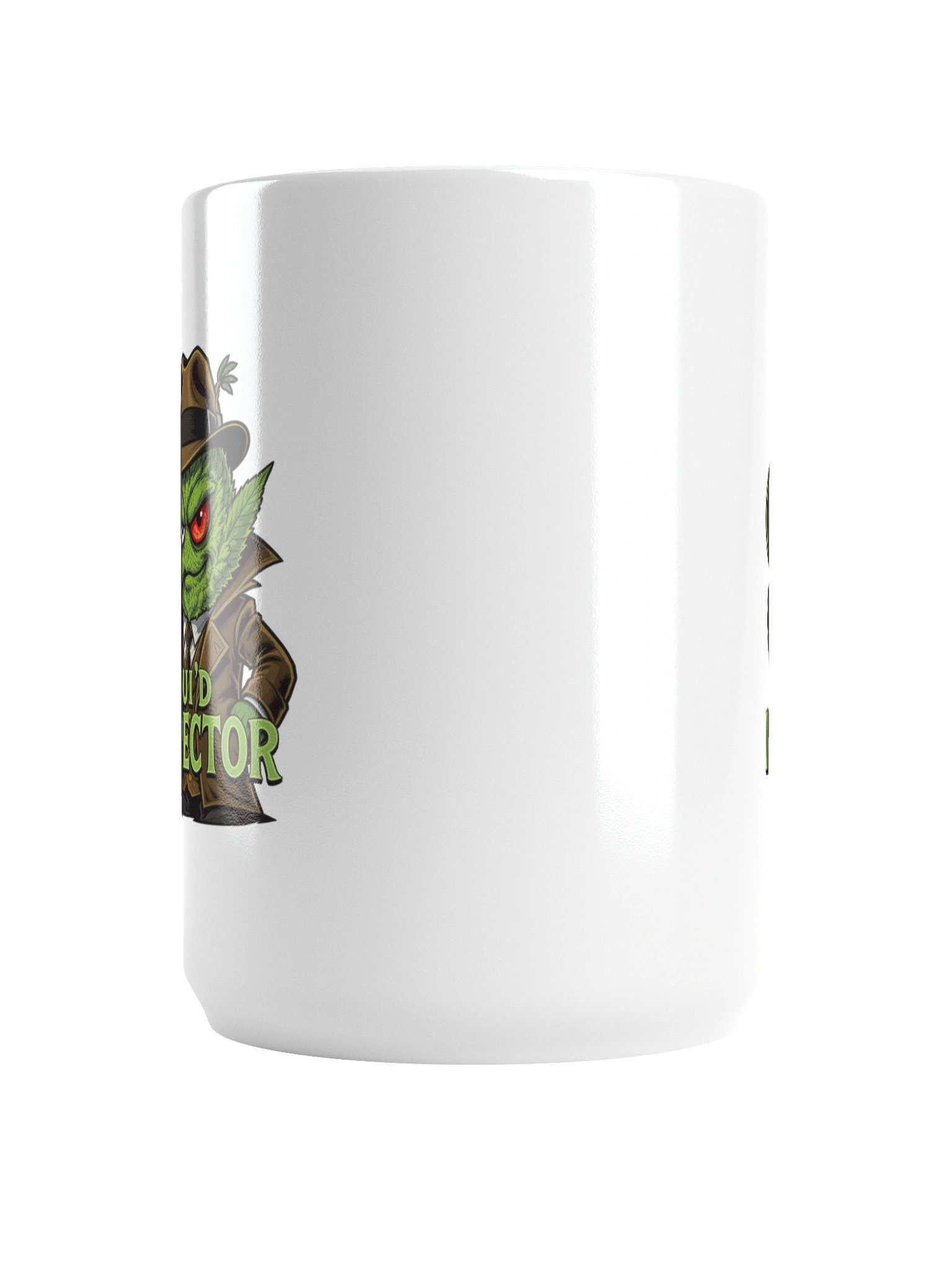 Oui'd Inspector Coffee Mug | Funny Detective Cannabis Mug | 15oz Stoner Noir Humor Gift product image (6)