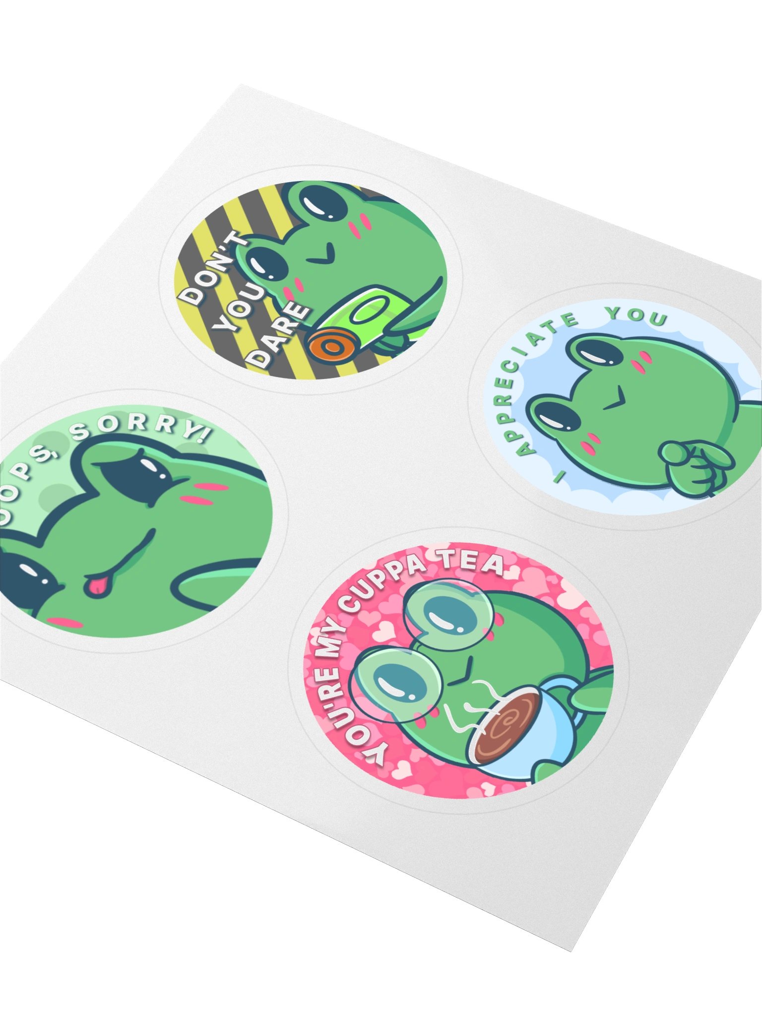 Circle Frog Stickers product image (1)