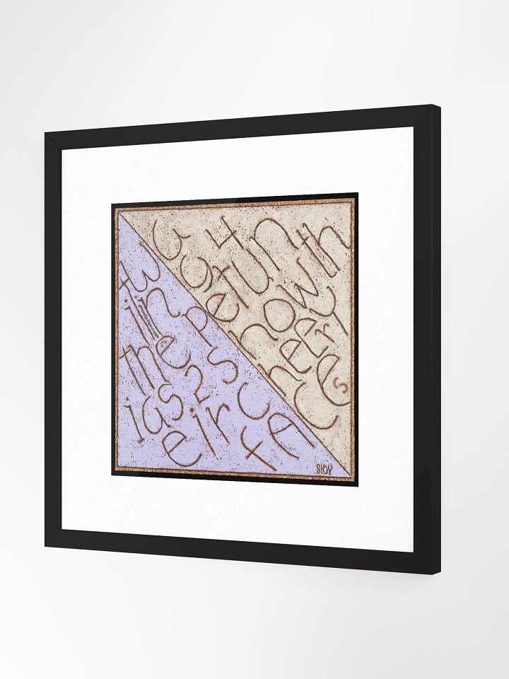 waiting for the petunias print framed product image (4)