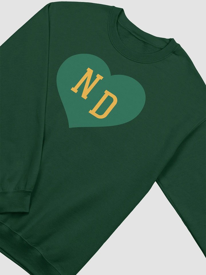 ND Heart Green Sweatshirt product image (2)