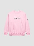 Crewneck with tattoo (pink/grey) product image (1)