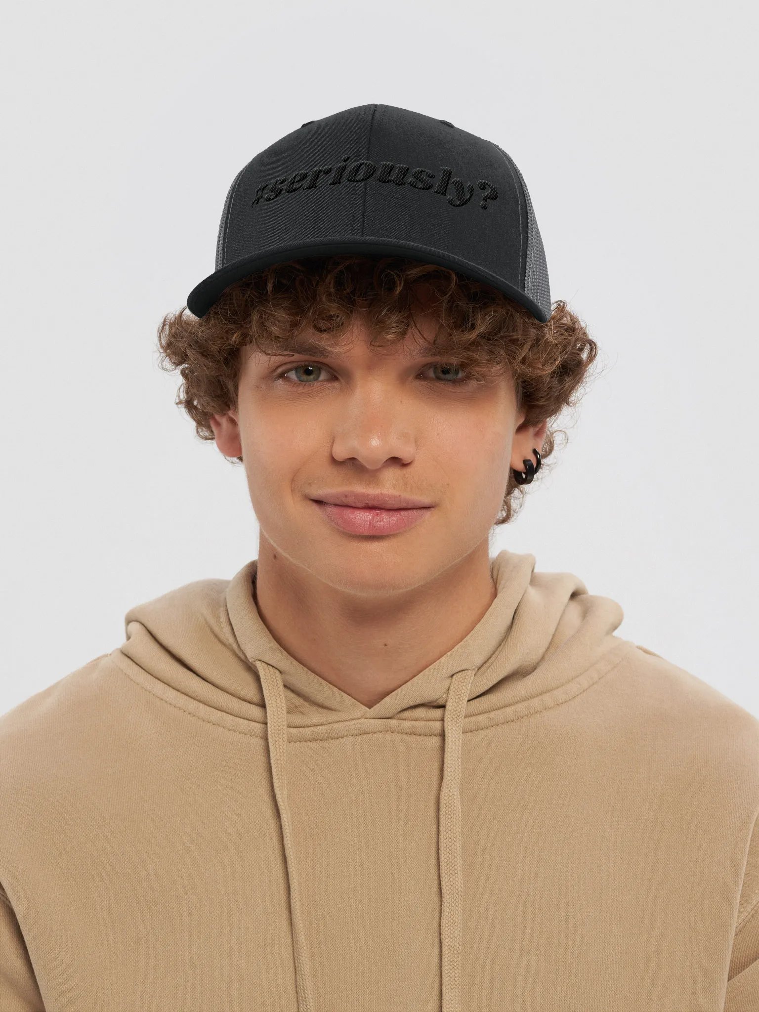 Seriously? (Blk) Trucker Hat product image (40)