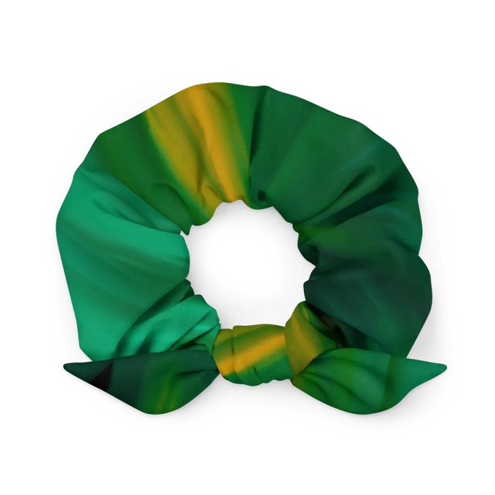 Green and Yellow Abstract Hair Scrunchie product image (1)