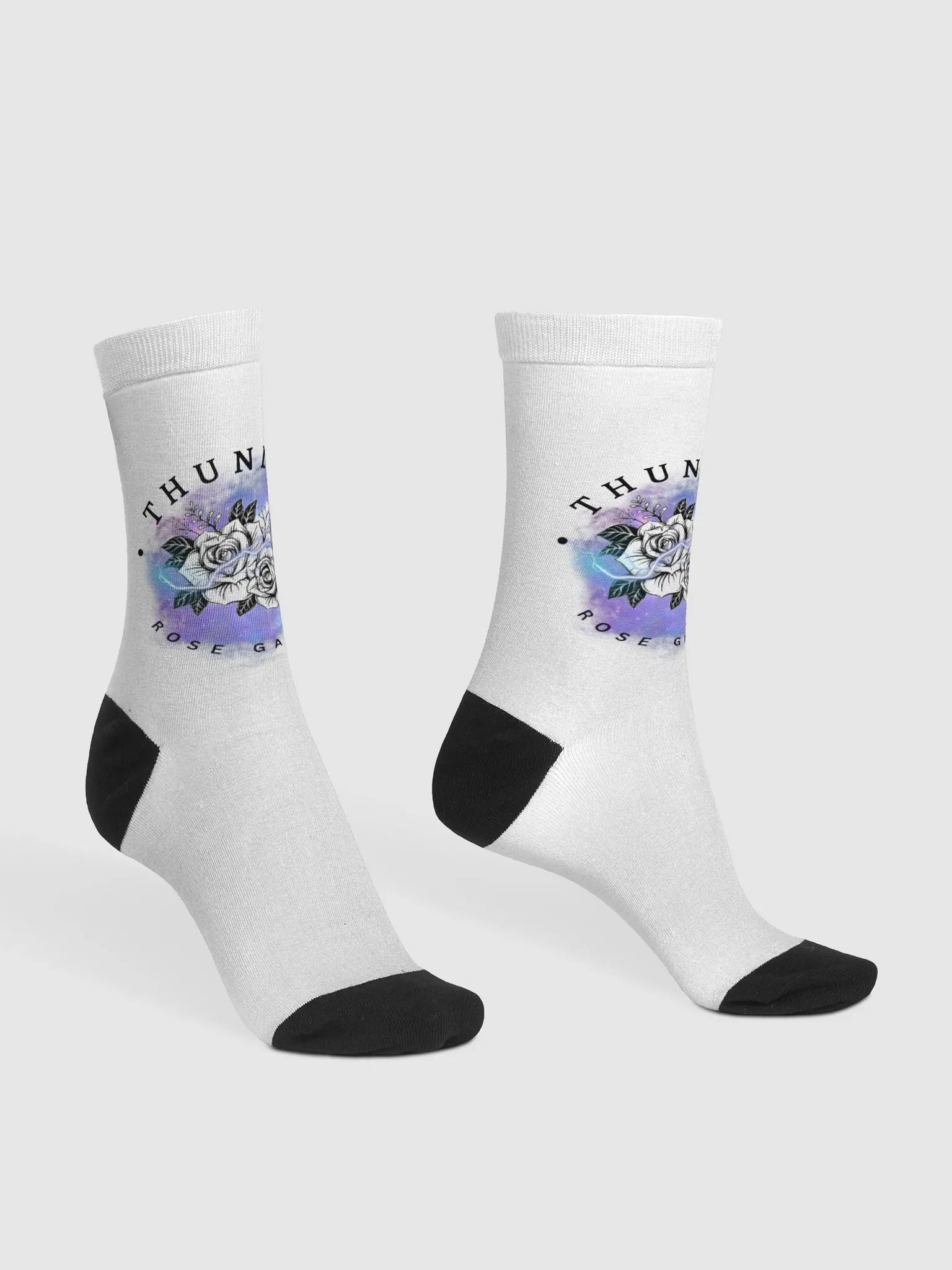 ThunderRoseGAMING Electric Bloom Crew Socks product image (3)