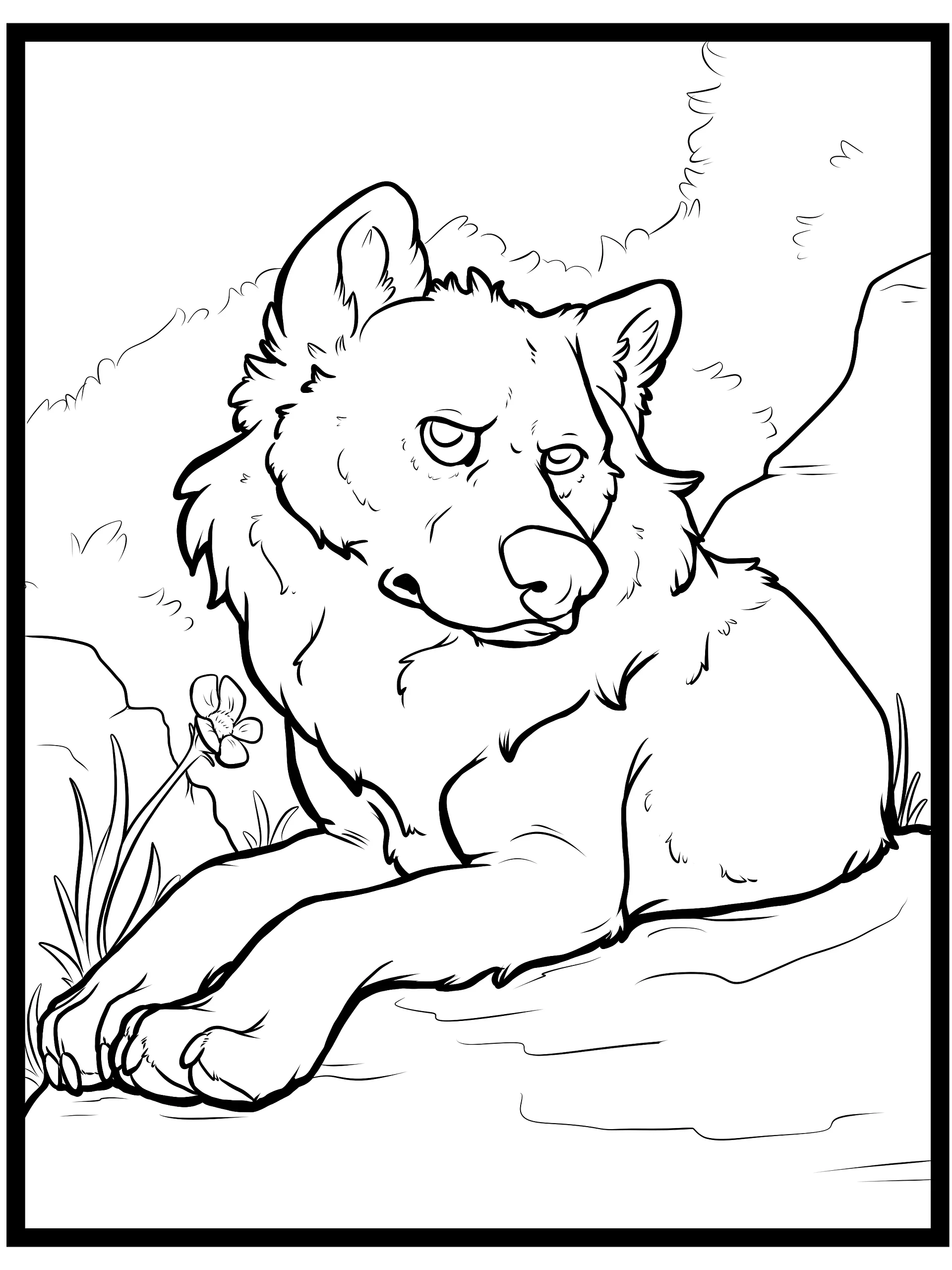 Mexican Grey Wolf - Coloring pages product image (1)