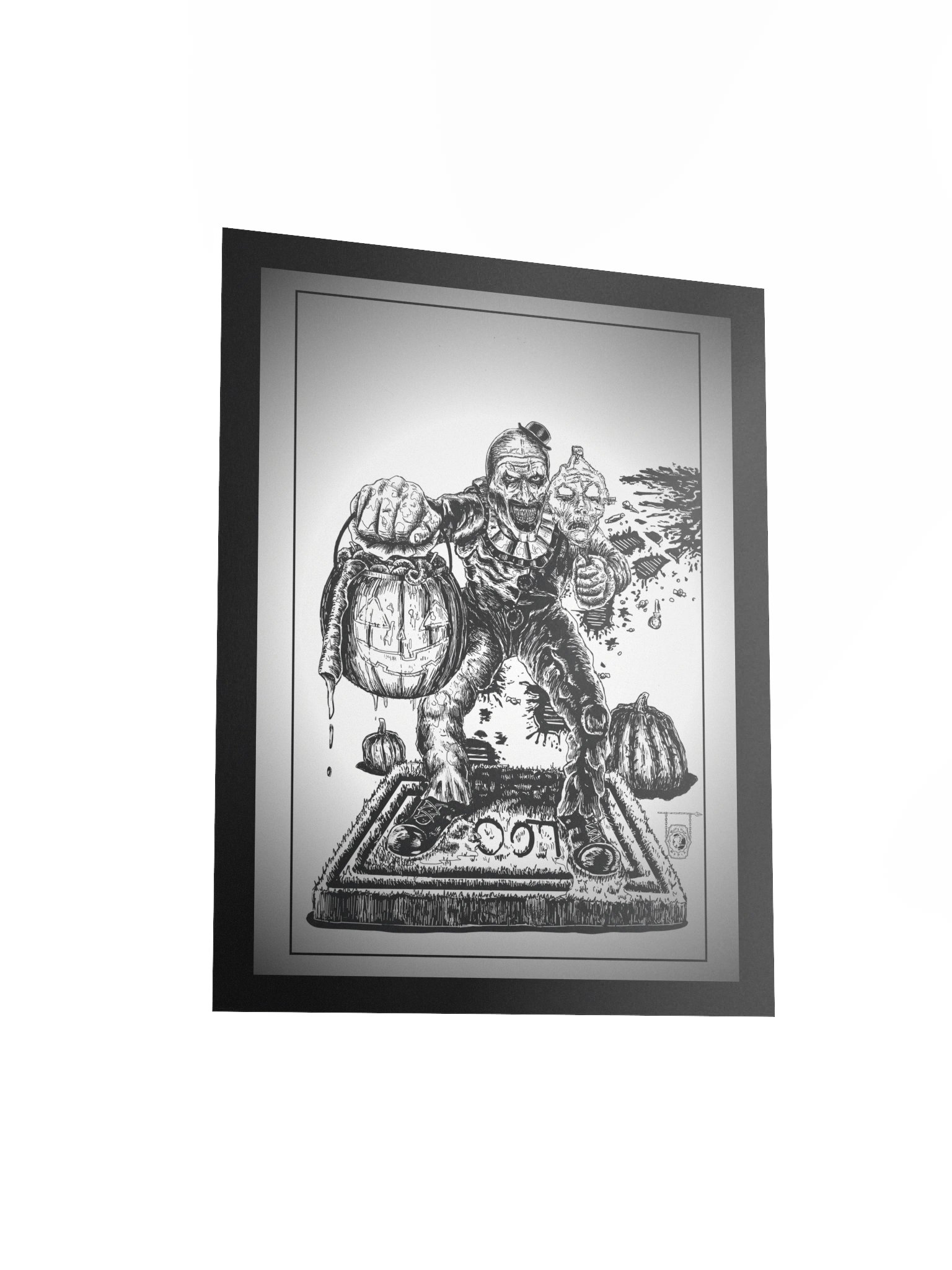 Trick or Treat with Art the Clown- Poster Print (Clean Version) product image (4)