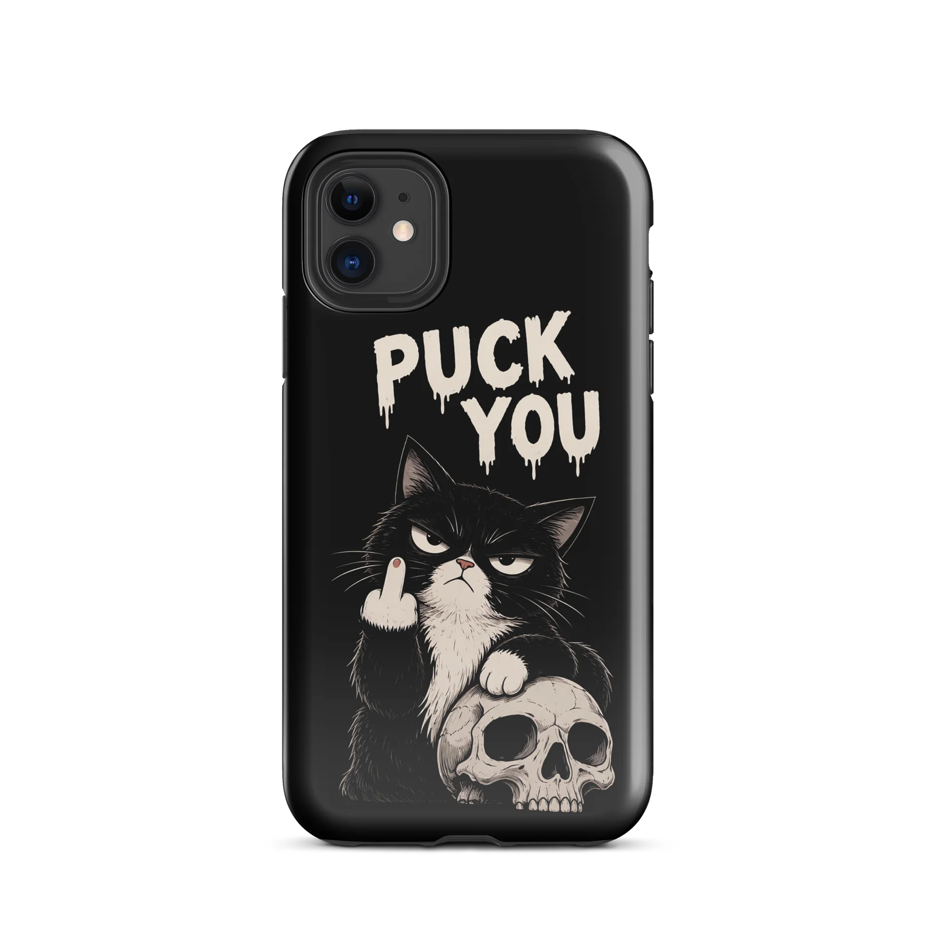 Puck You — Angry Cat Gothic T-Shirt product image (28)