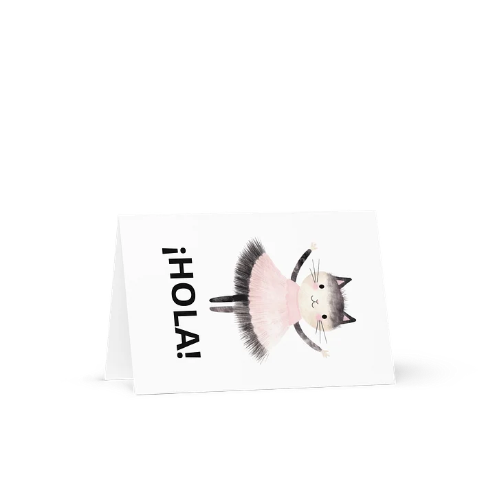 Hola! Pretty in Pink Kitty Greeting Card product image (2)