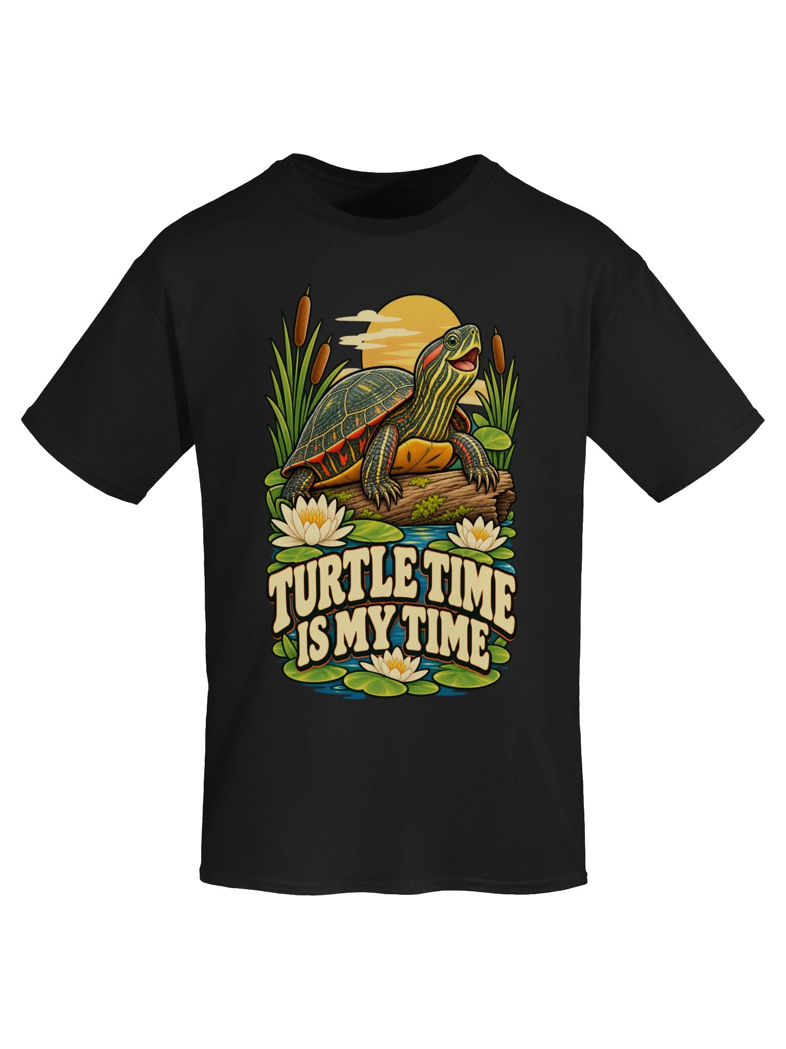 Turtle Time Is My Time Painted Turtle T-Shirt product image (5)