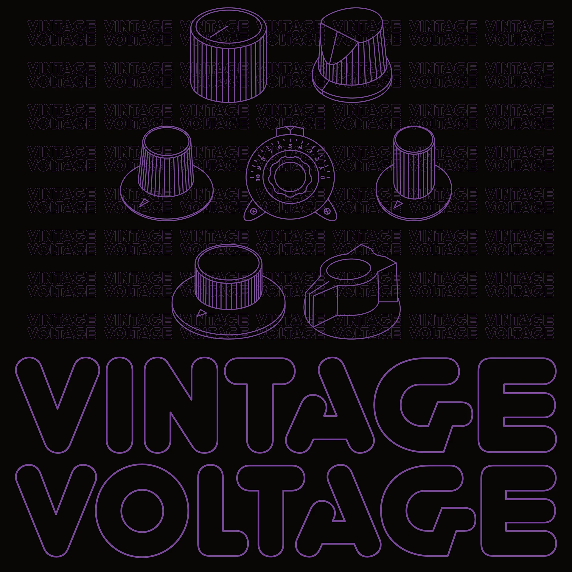 Synthesis Icons Studio Jacket - (7 Iconic Synth Knobs) AMETHYST product image (5)