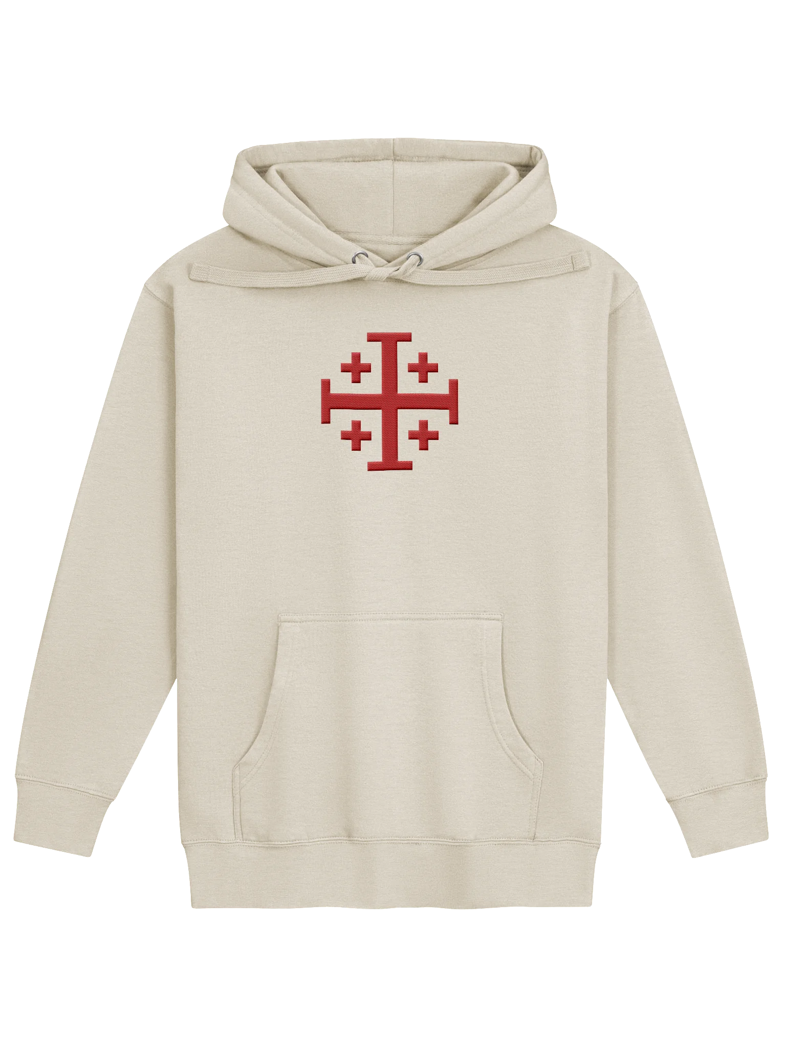 Crusader Cross Hoodie, Jerusalem Cross Embroidered Hoodie, Christian Gifts for Men, Knights Templar product image (45)
