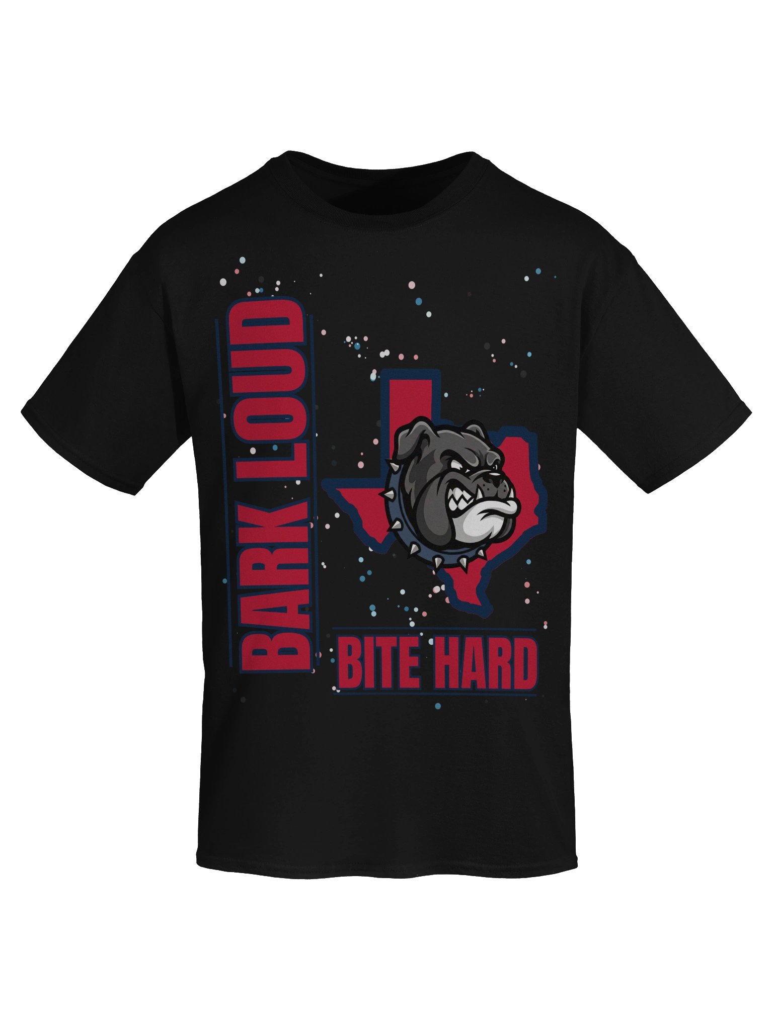 Bark Loud Spirit Tee - Blue on Red [READ DESCRIPTION FOR CUSTOMIZATION] product image (62)