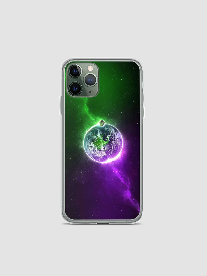 Green&Purple Space Clear Case for iPhone product image (18)