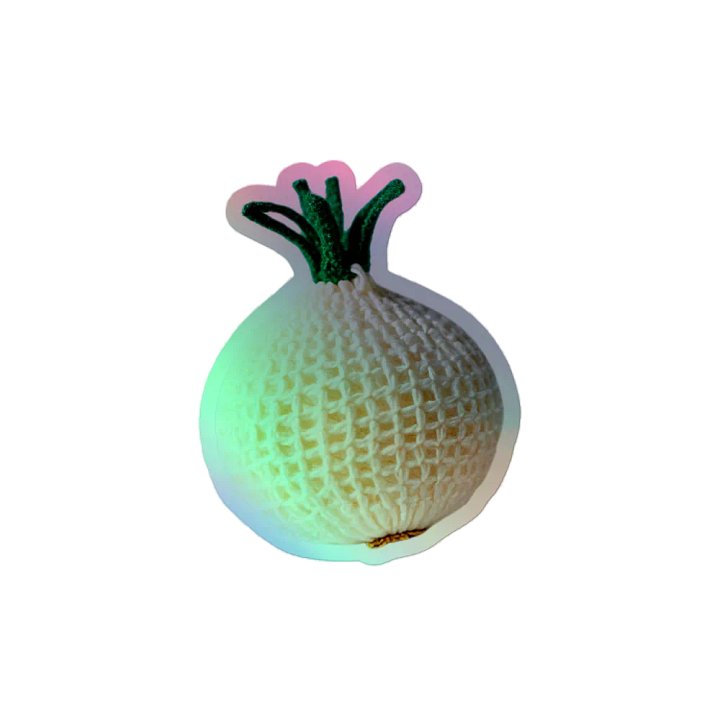 CozyAvocado Kiss-Cut Holographic Sticker Sheet Onion #1 product image (2)