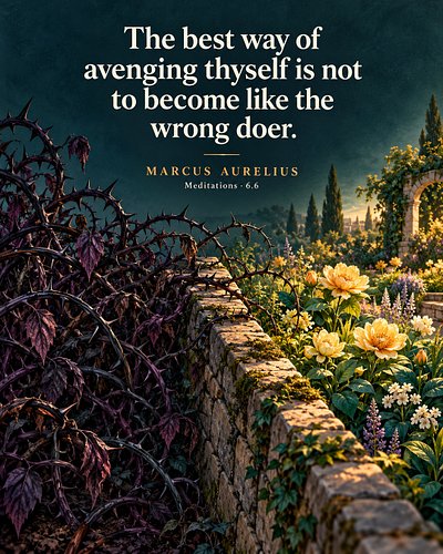 • Protect your character. Focus on what is yours to choose.
• Marcus Aurelius: someone else’s wrongdoing doesn’t have to beco...