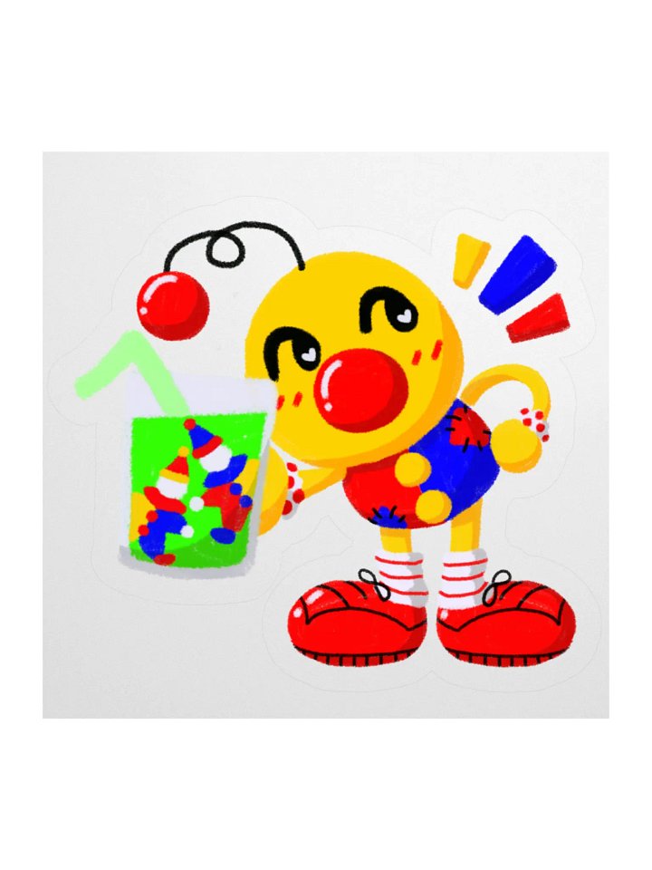 Boyoyoing Clown Soda Hearts Sticker product image (1)