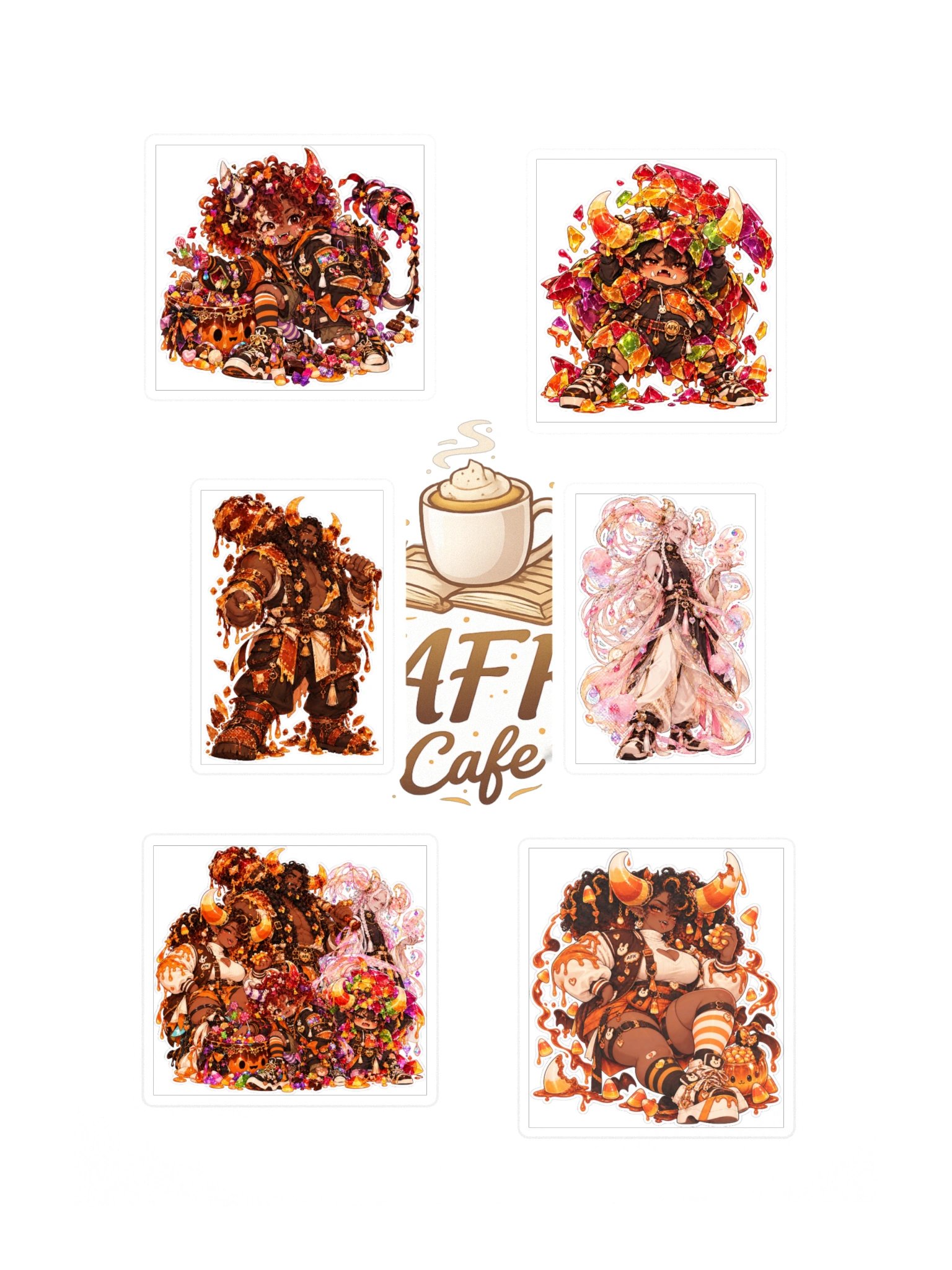 Twisted Toffee: Oni Transformations — 6 Sticker Pack product image (3)