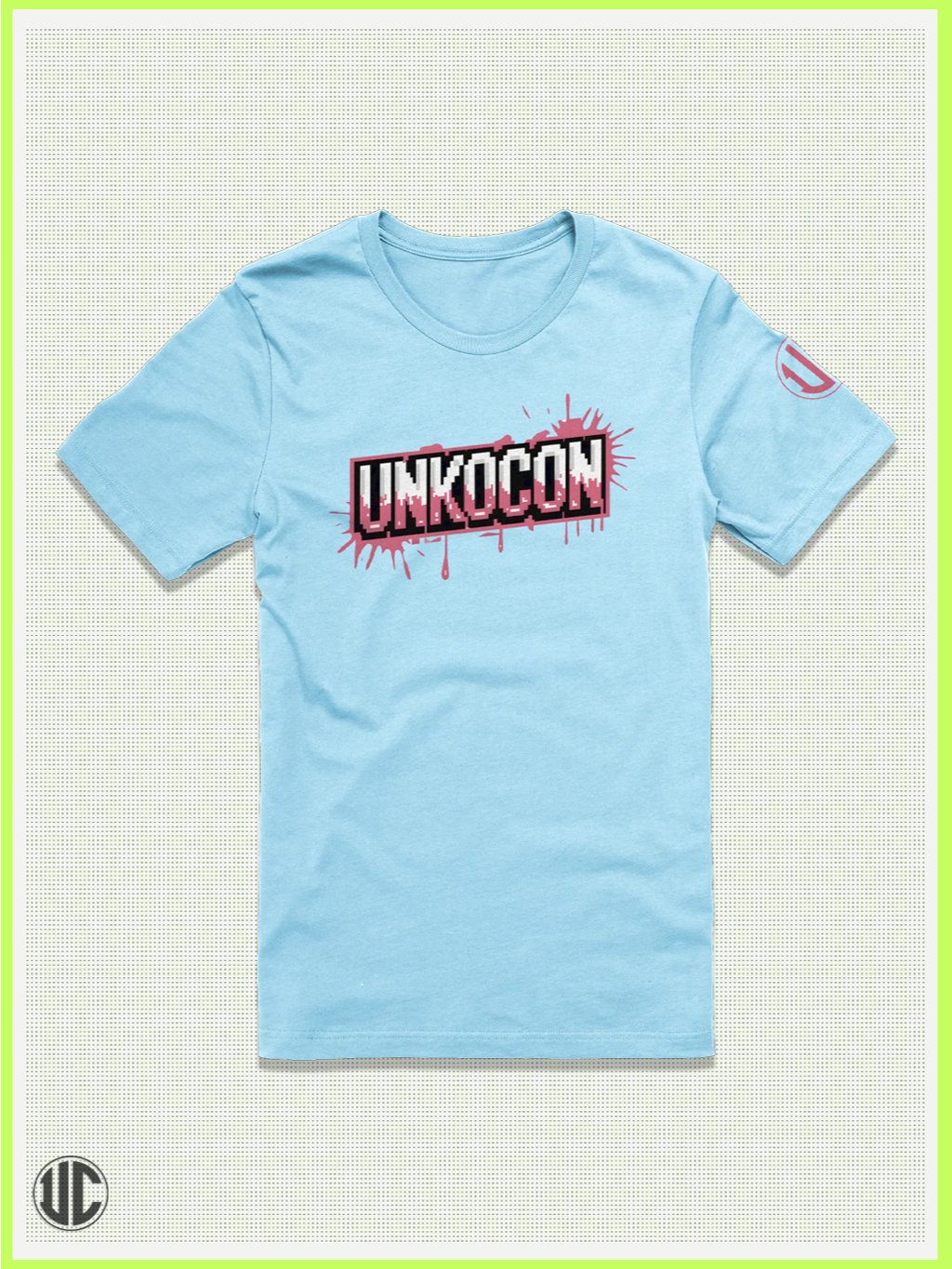 8-Bit Logo – UnkoCon Pixel Spray T-Shirt product image (1)