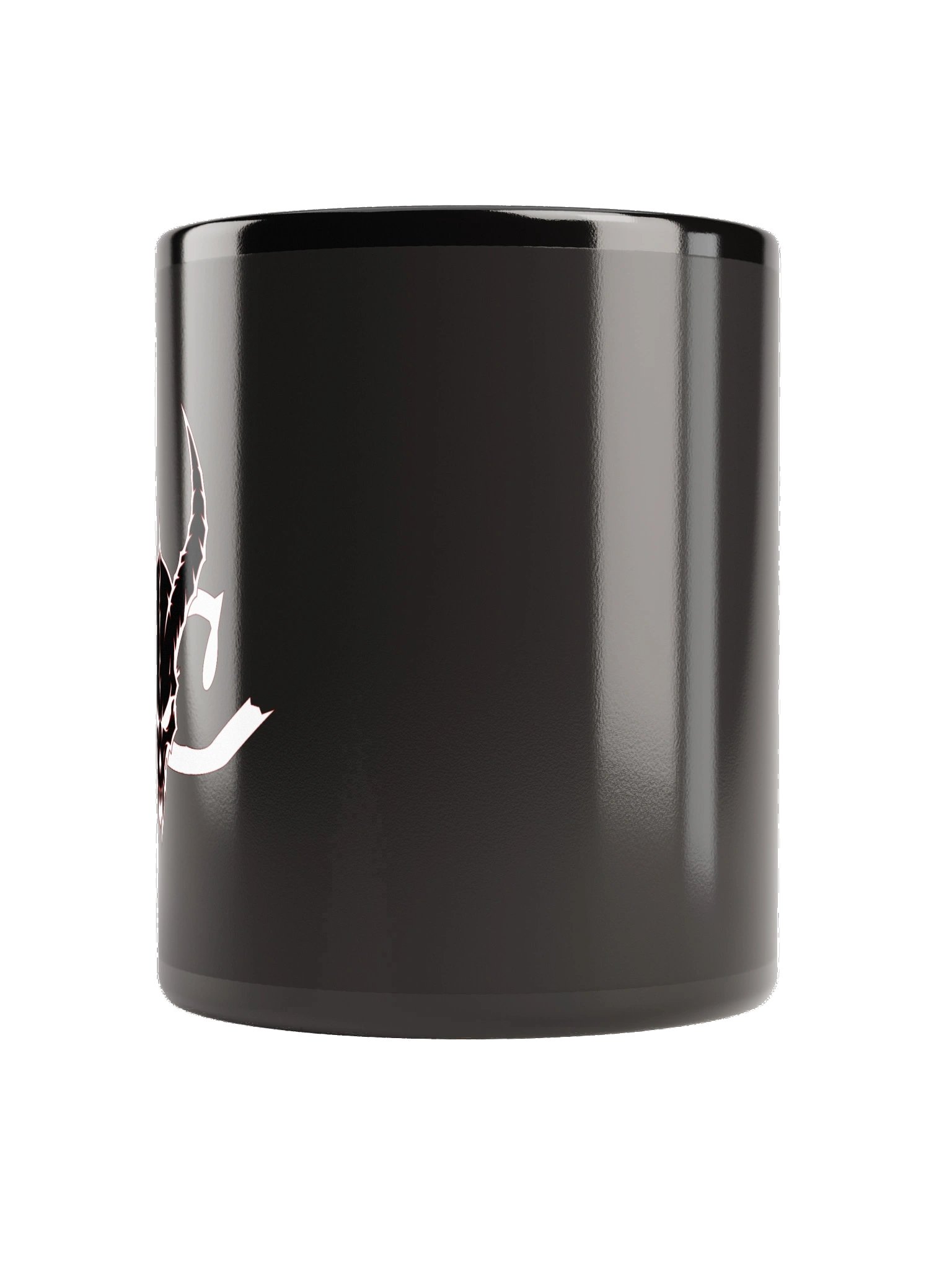 Horned Skull Black Glossy Mug product image (3)