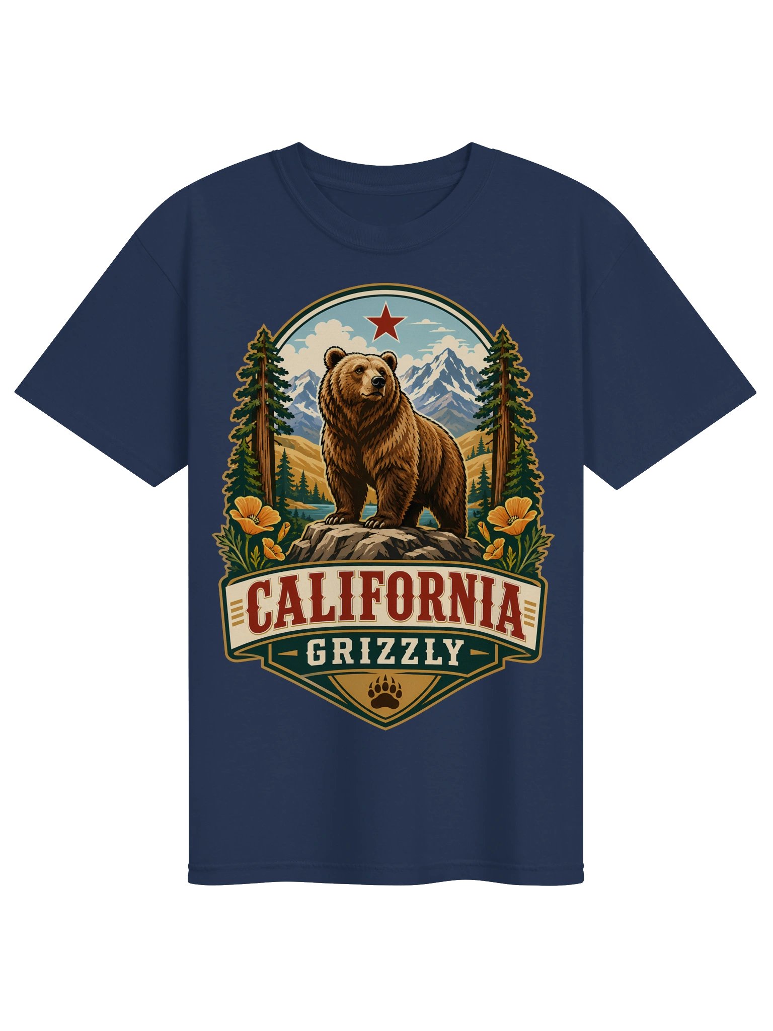 California Grizzly Badge Tee product image (81)