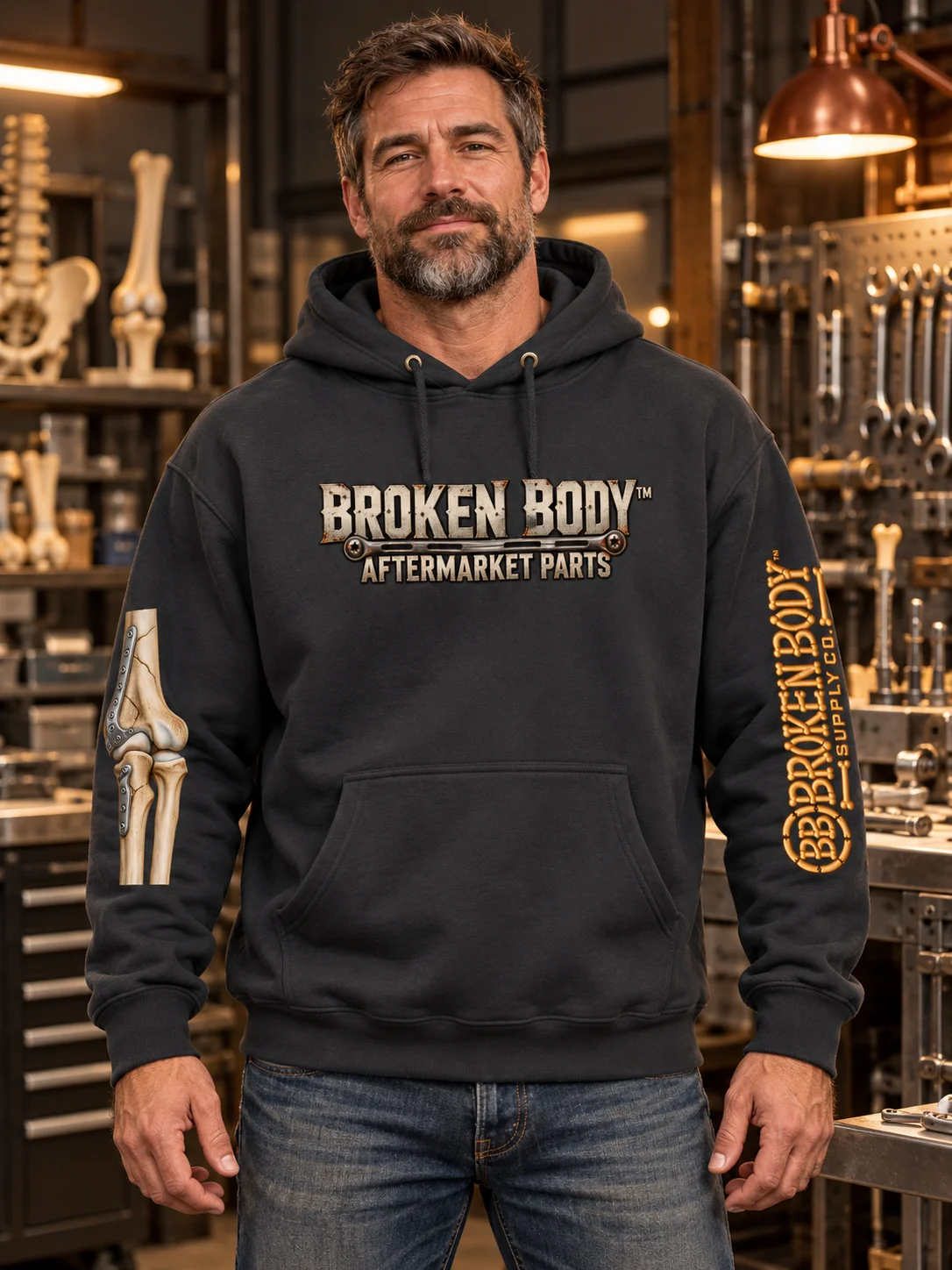 Elbow Surgery Hoodie — Aftermarket Parts Right Elbow | Rebuild Shop product image (1)