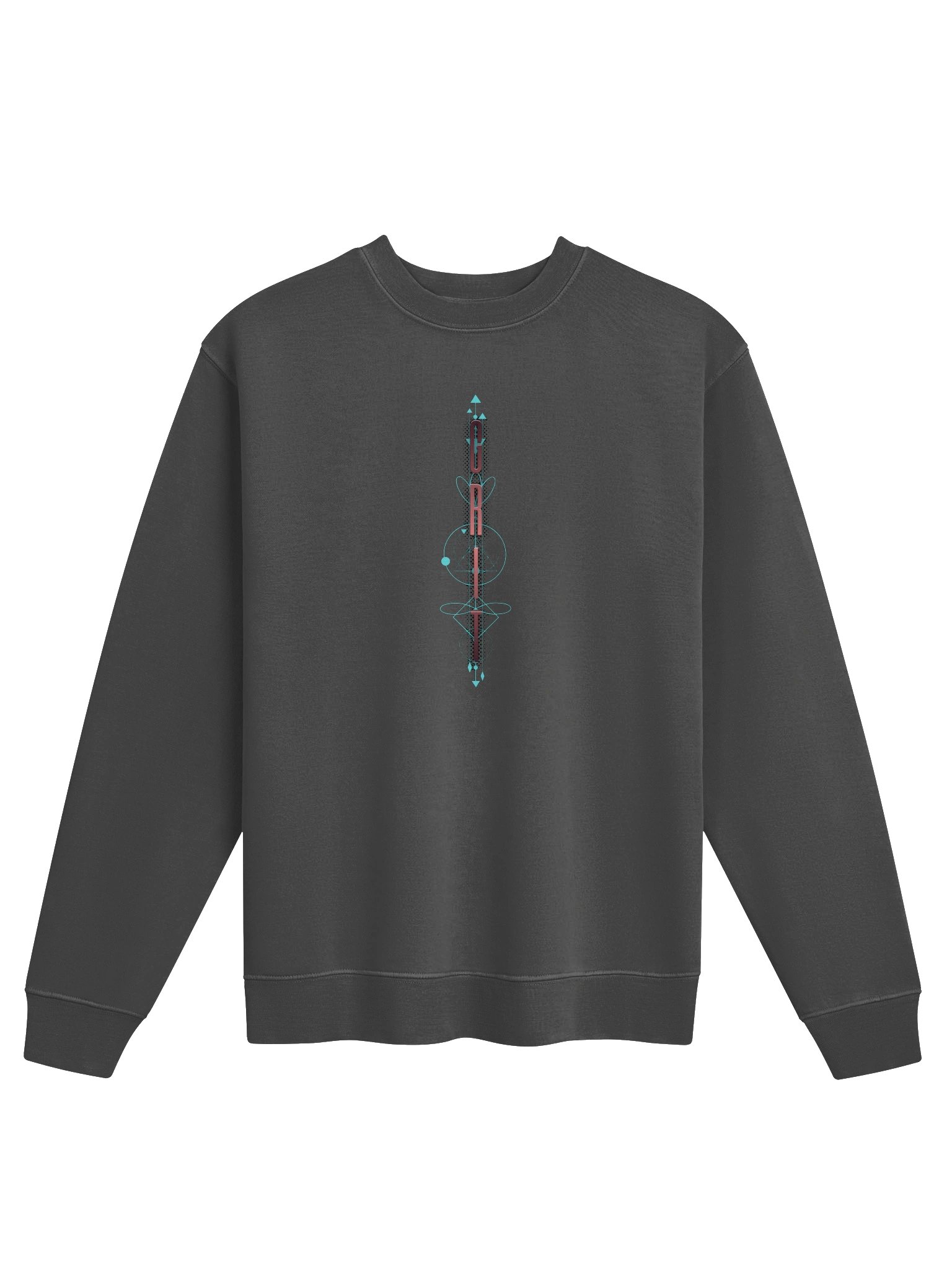 GRIT Neon Glyph Abstract Sweatshirt product image (6)