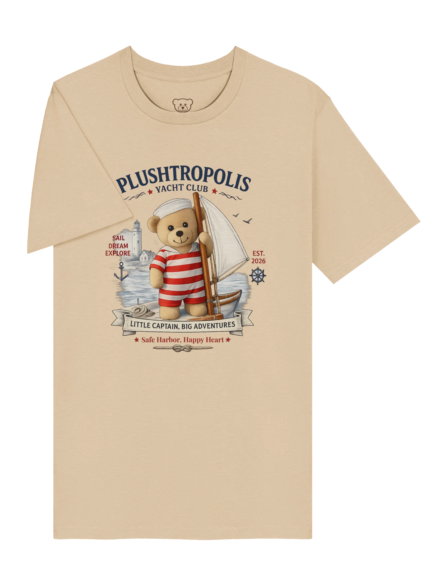 Plushtropolis Yacht Club Organic Cotton T-Shirt product image (7)