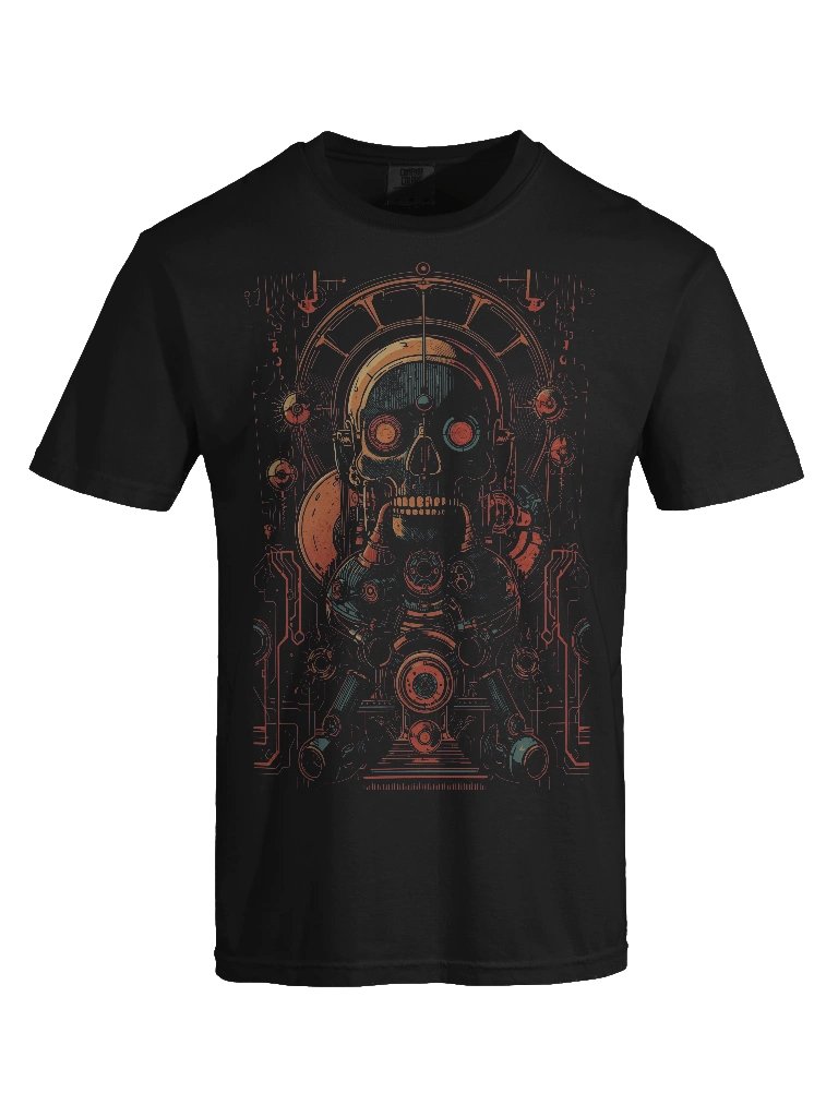 Retro Android Skull Heavyweight T-Shirt product image (2)