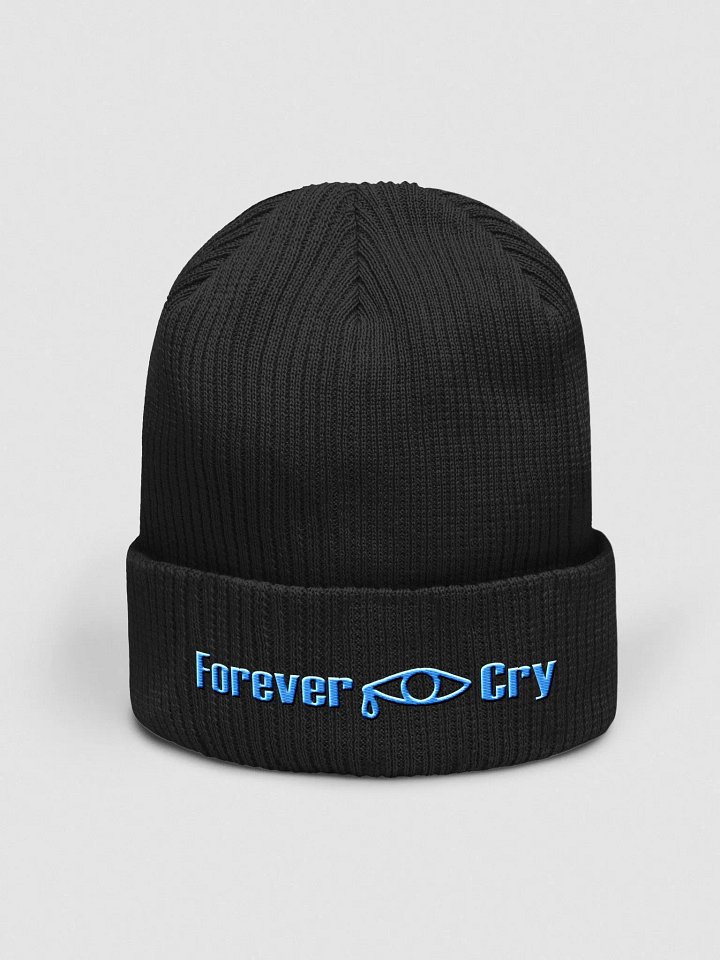 Forever Cry - Blue #2 - Beechfield Organic Ribbed Beanie product image (1)
