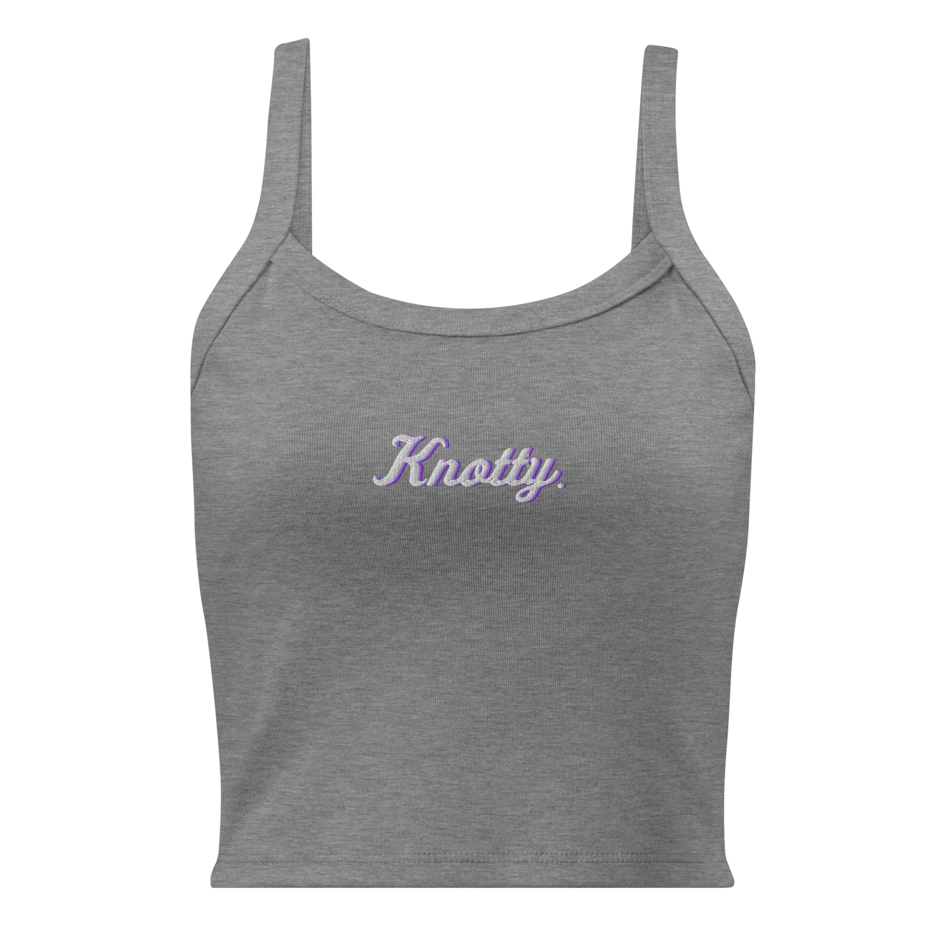 New Edition Women's Micro-Rib Tank Top (Embroidered) product image (1)