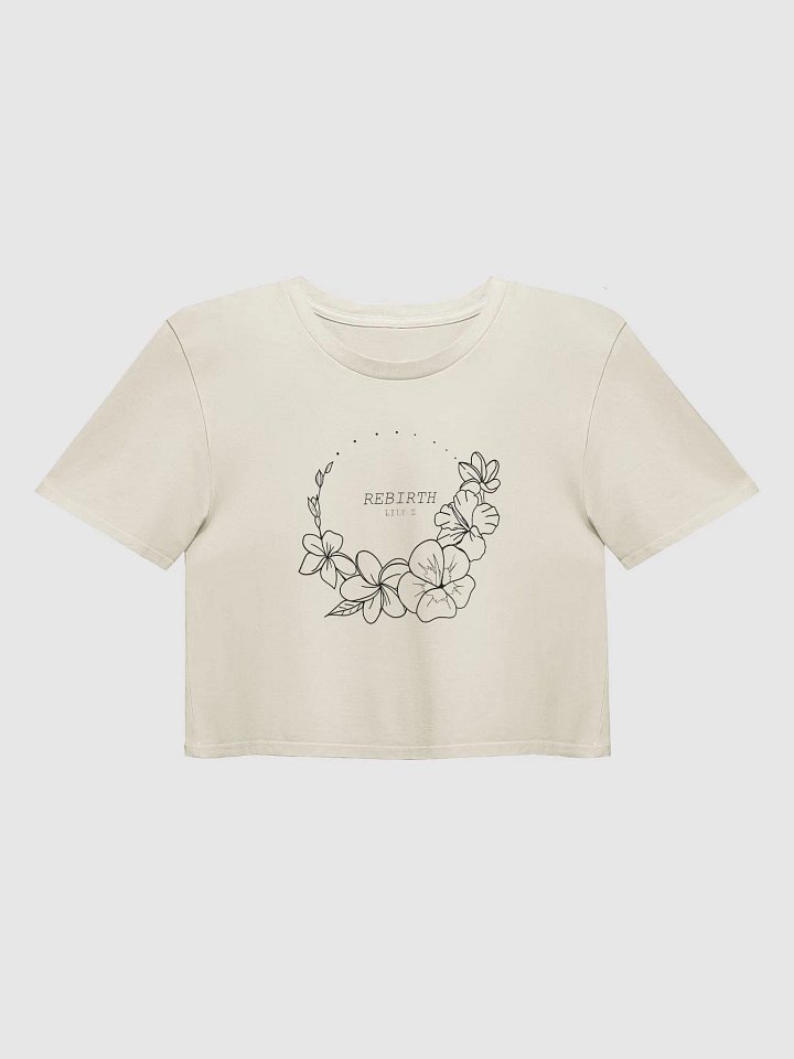 REBIRTH Cropped T-shirt - Cream product image (1)