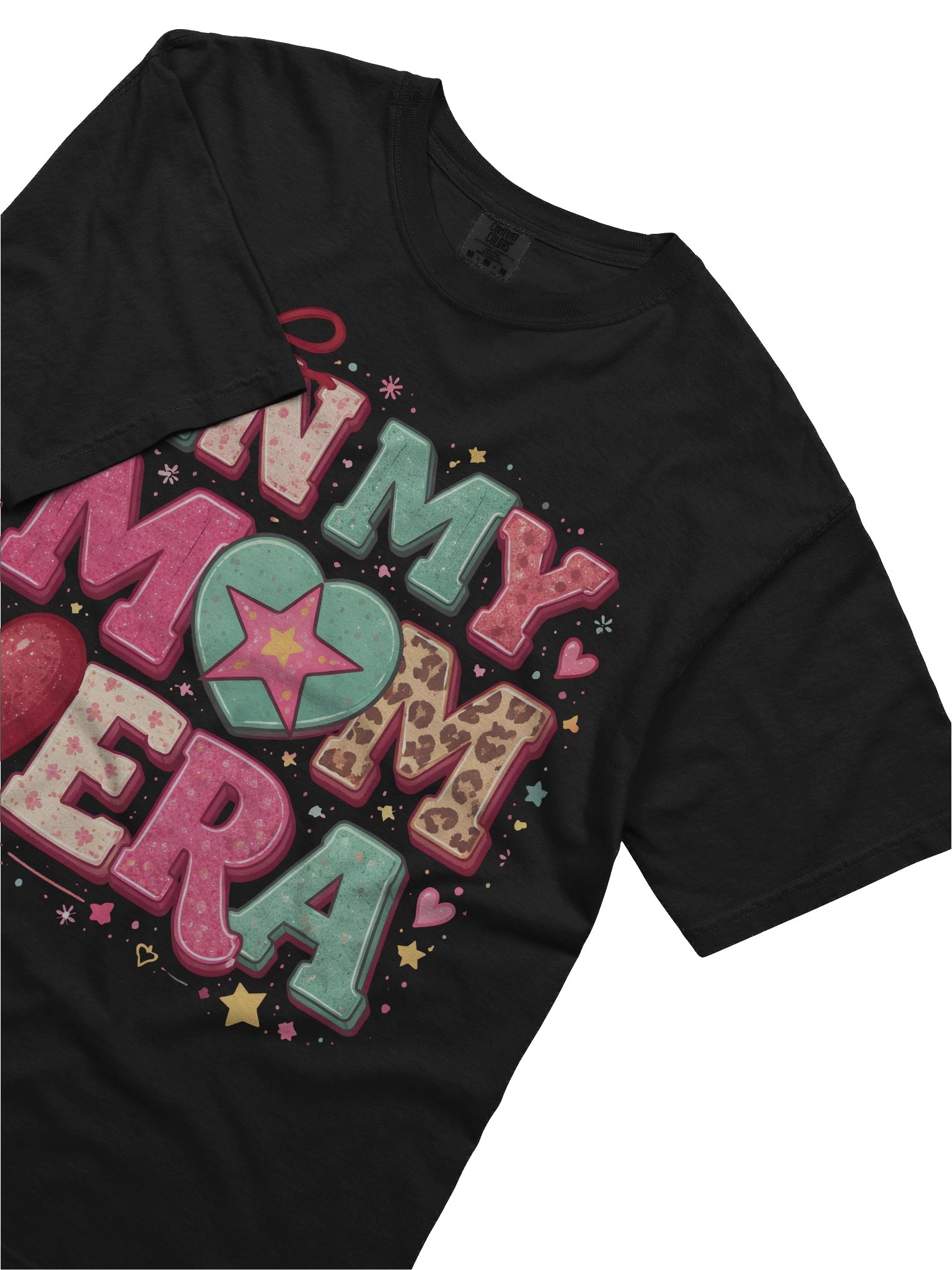 In My Mom Era" Retro Floral & Leopard Tee - Comfort Colors 1717 product image (38)