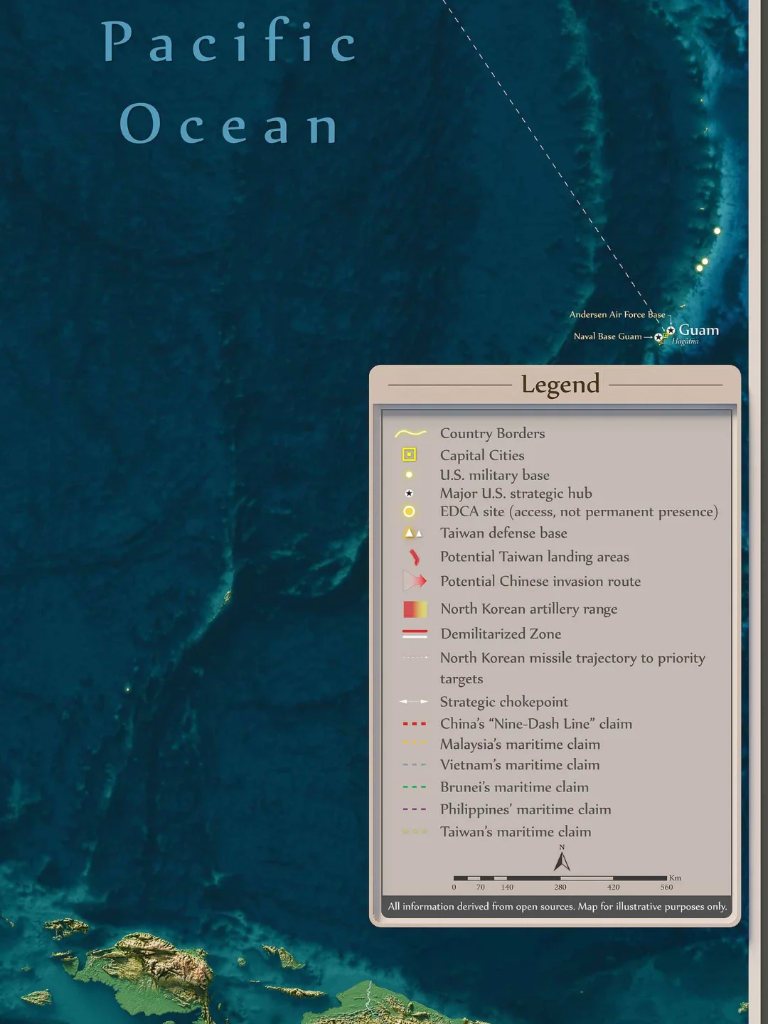 Geopolitics of the Western Pacific Map Print product image (4)