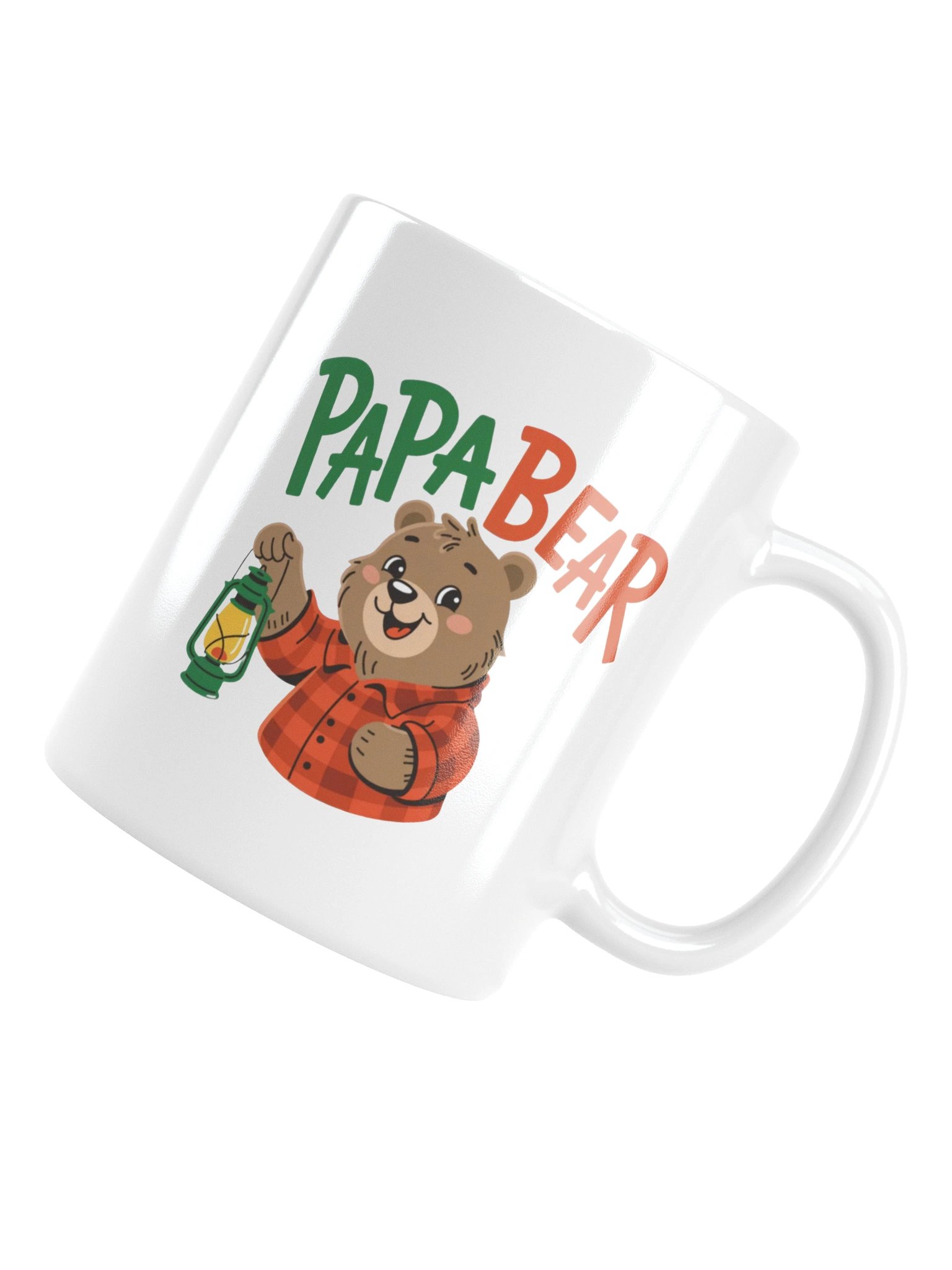 Colorful Papa Bear Lumberjack Mug product image (18)