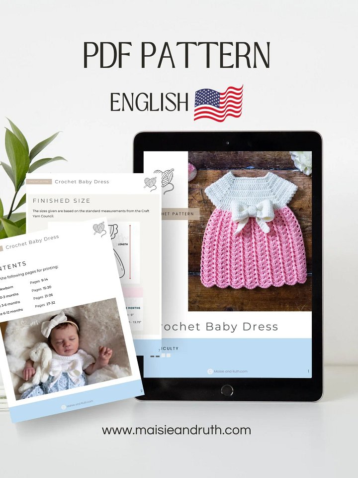 Easy Baby Dress Crochet Pattern product image (2)