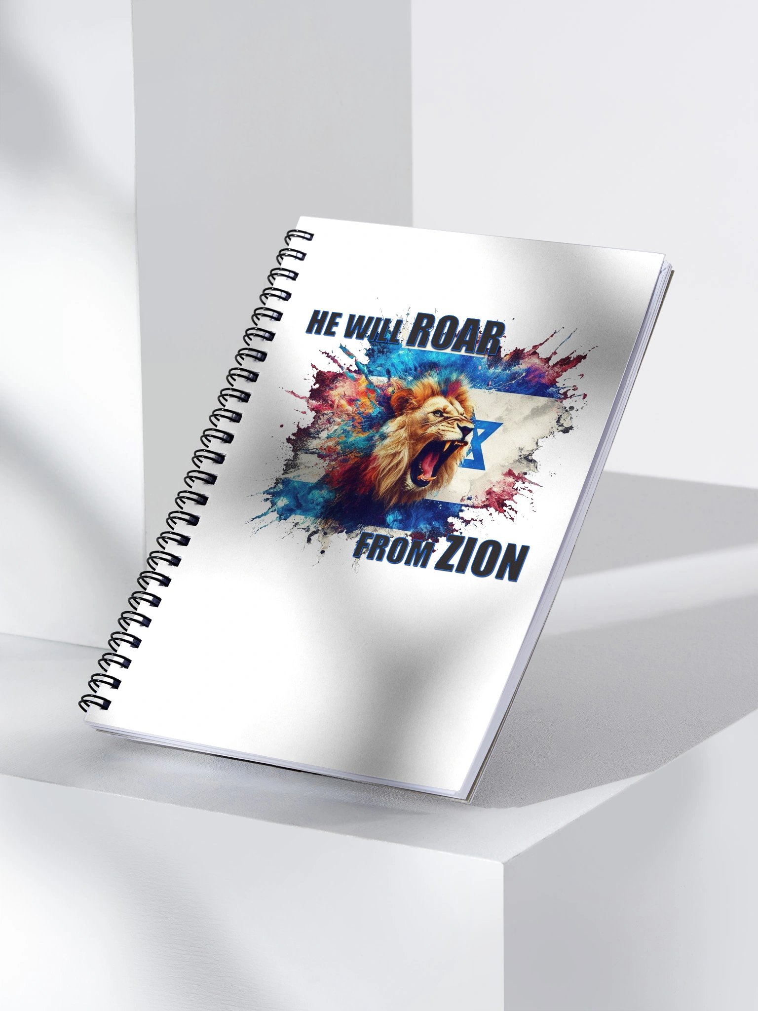 "HE WILL ROAR FROM ZION" Spiral Notebook product image (5)