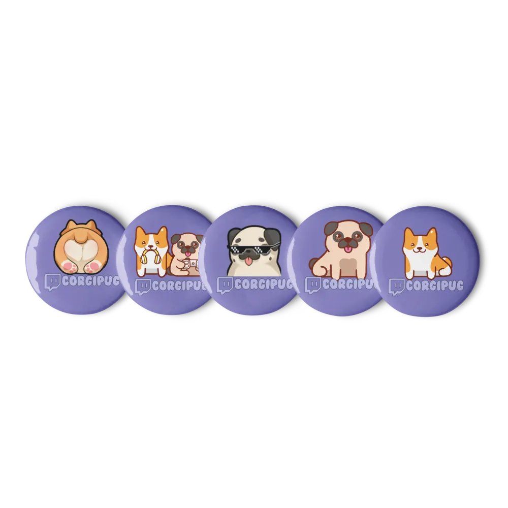 corgi & pug pins (set of 5) product image (2)