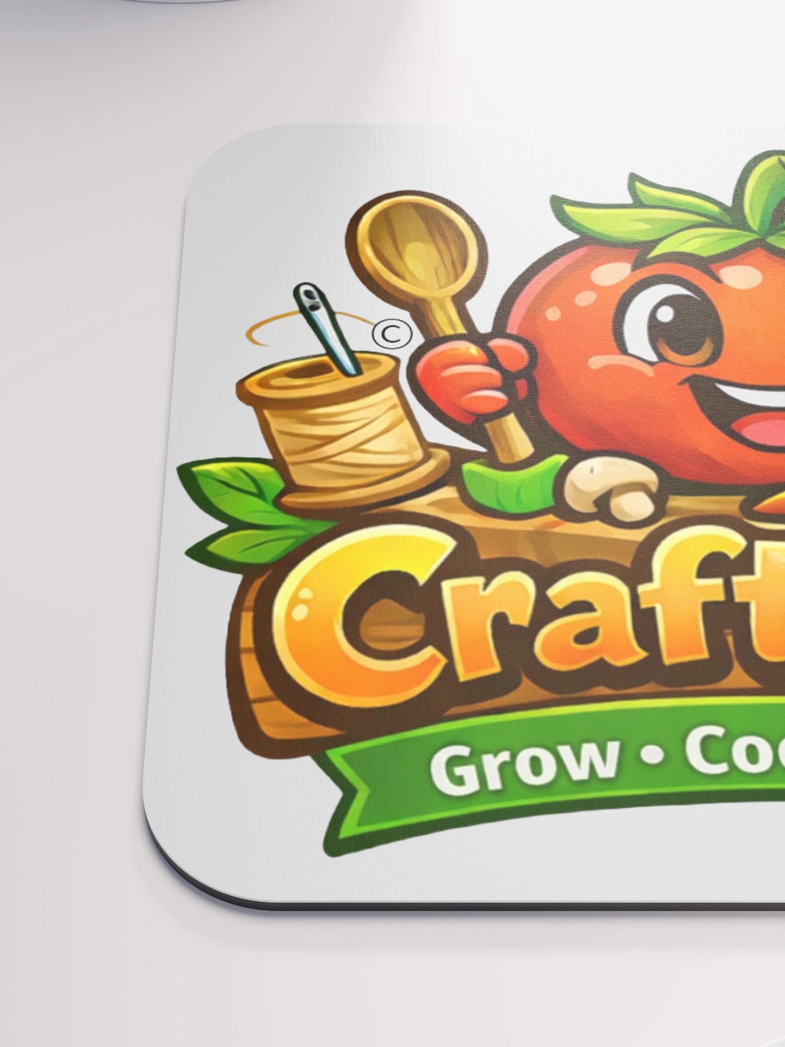 CraftyVeg Classic Logo Mouse Pad product image (6)